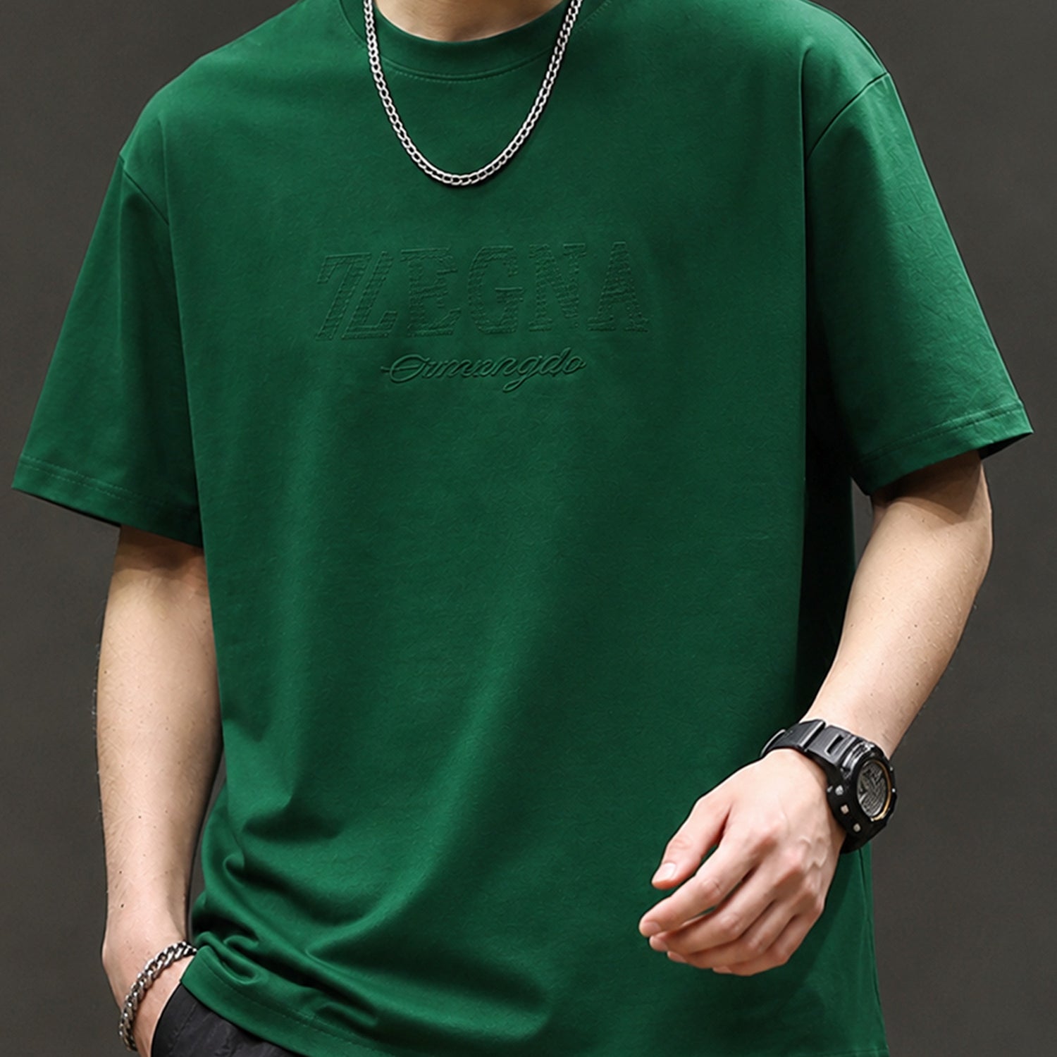 Zgna Typographic Logo Men's Tee Shirt