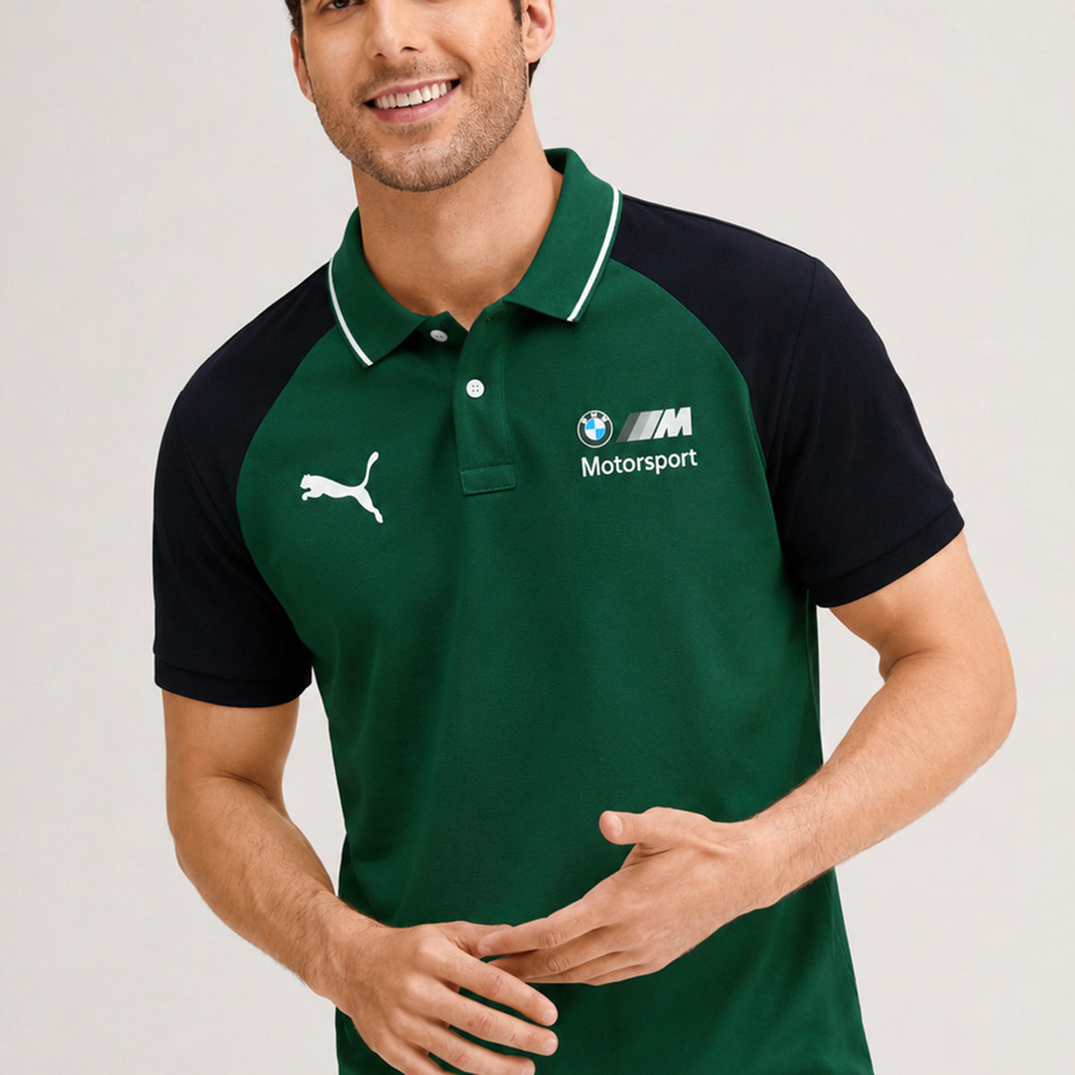 Pma BMW M Motorsport In two-tone Men's Polo Shirt