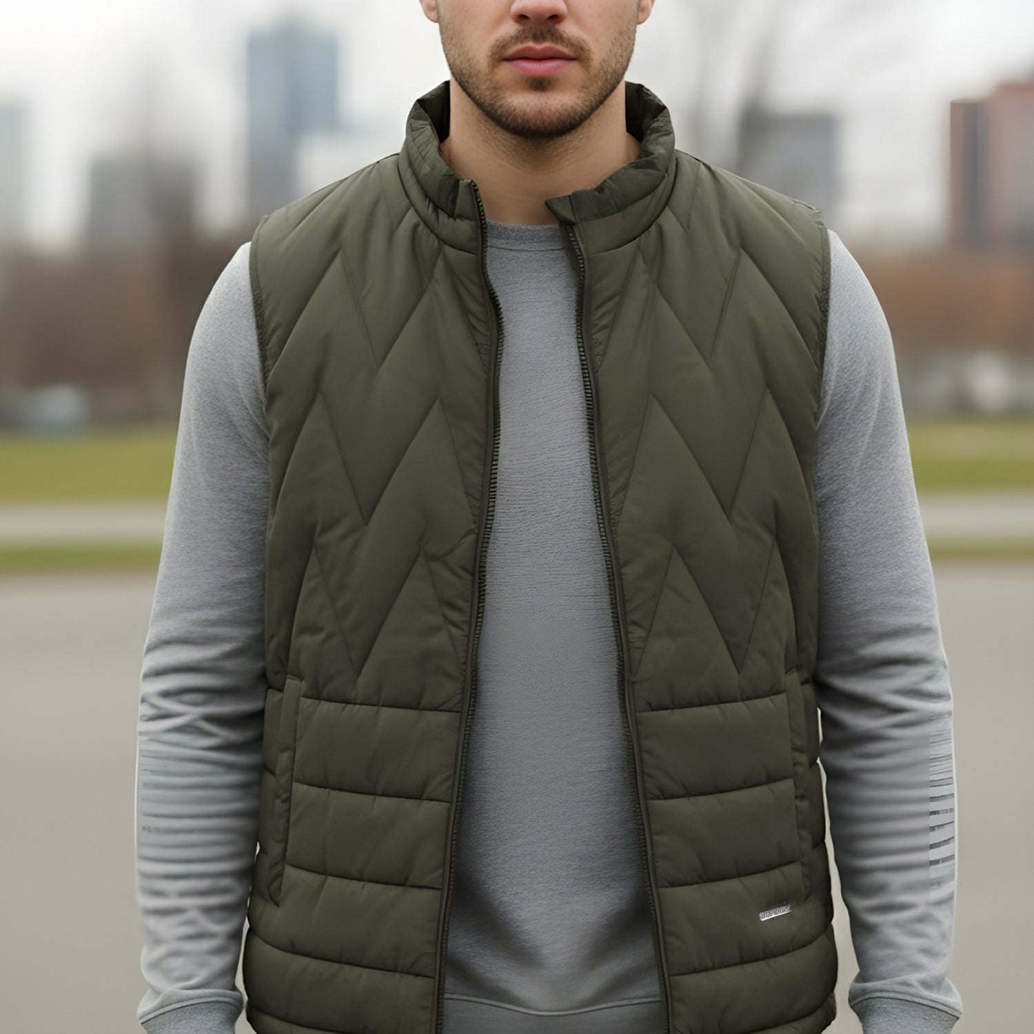 Sleeveless Reversible Perashoot Imported Men's Gilet