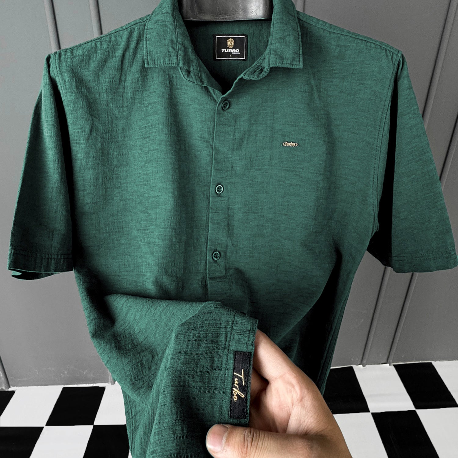 Turbo Textured Relaxed Fit Casual Shirt