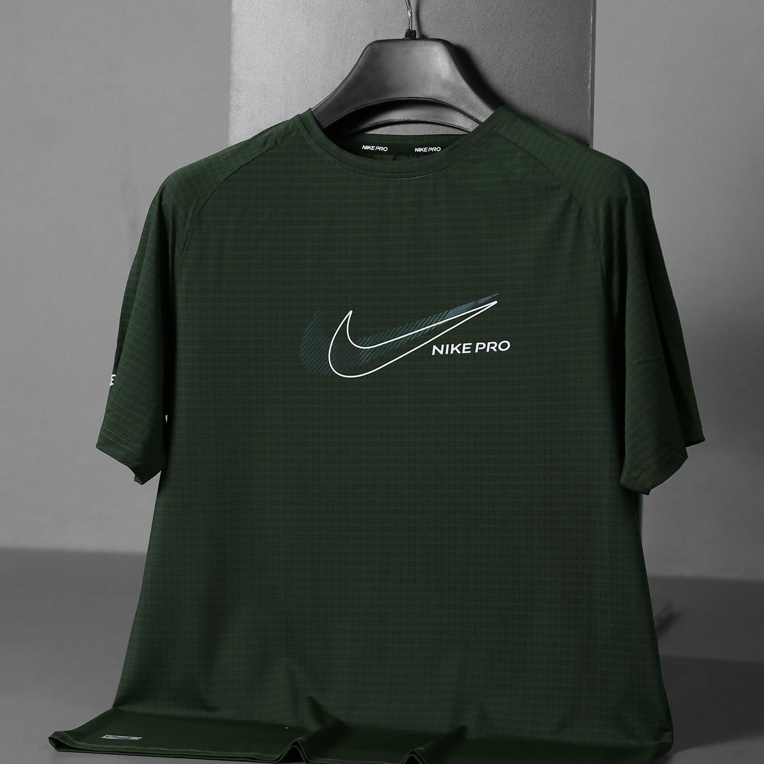 Nke Pro Honey Comb Textured Imp Dry-Fit Tee