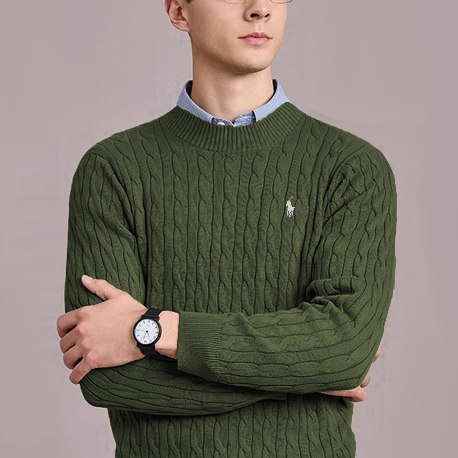 Turbo Knitted Cashmere Imported Men's Sweater