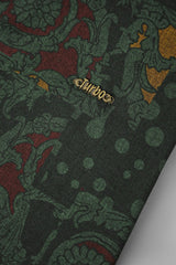 Turbo Retro Flower Motif Long Sleeve Cotton Casual Shirt