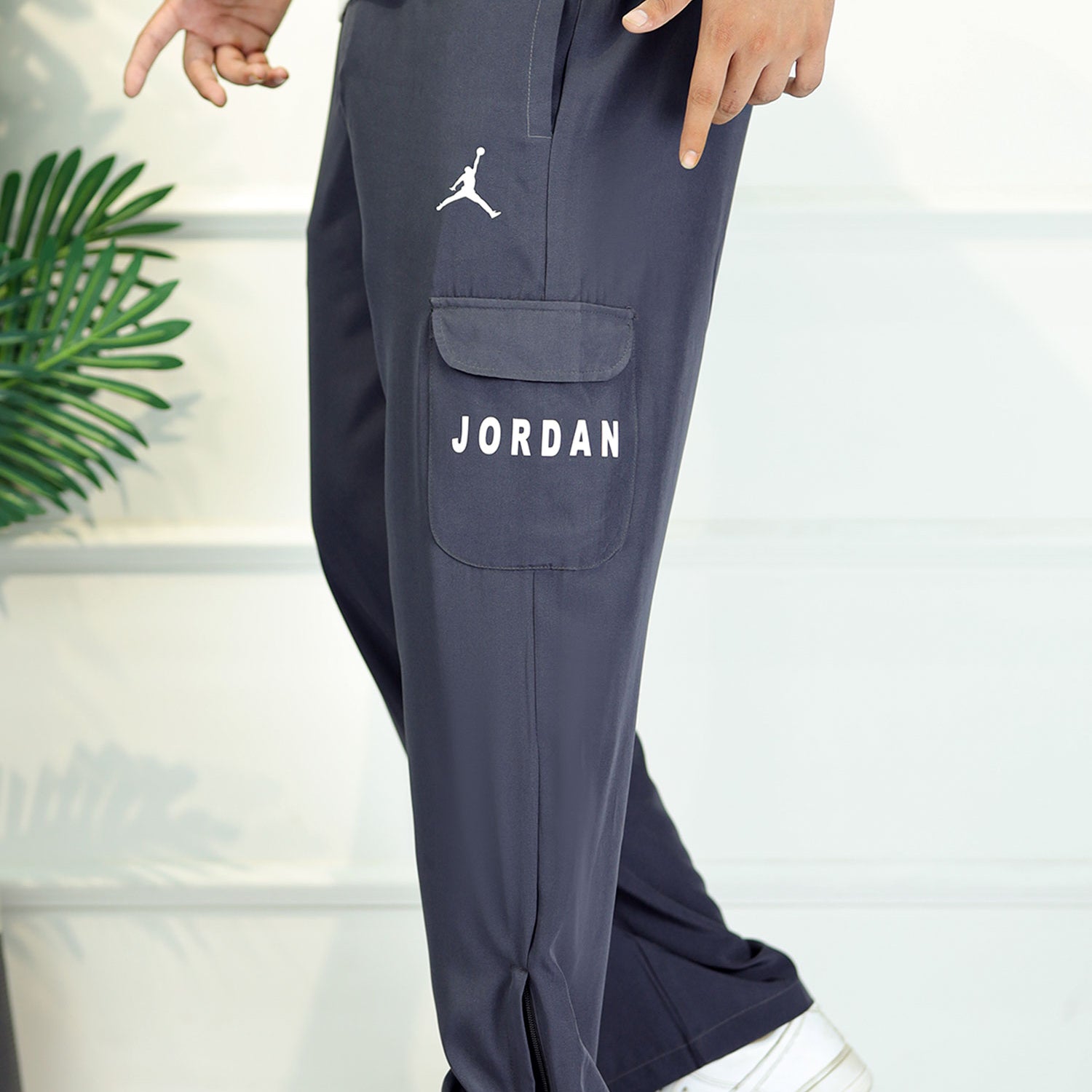 Jrdn 'Flare-Zip' Tactical Cargo-Style Micron Sportswear Trouser