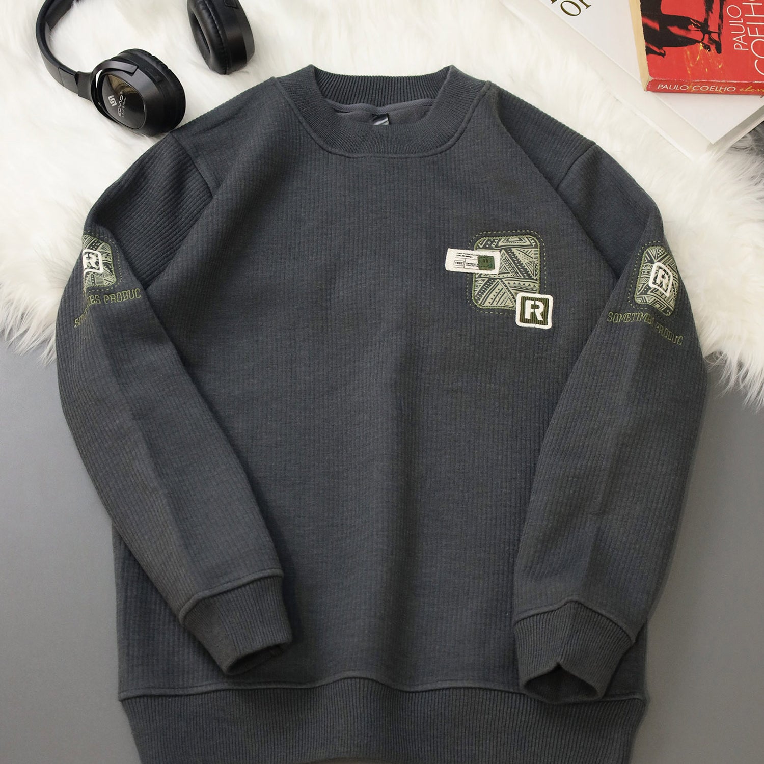 Mens PullOver Round Neck Imported Men's Sweatshirt