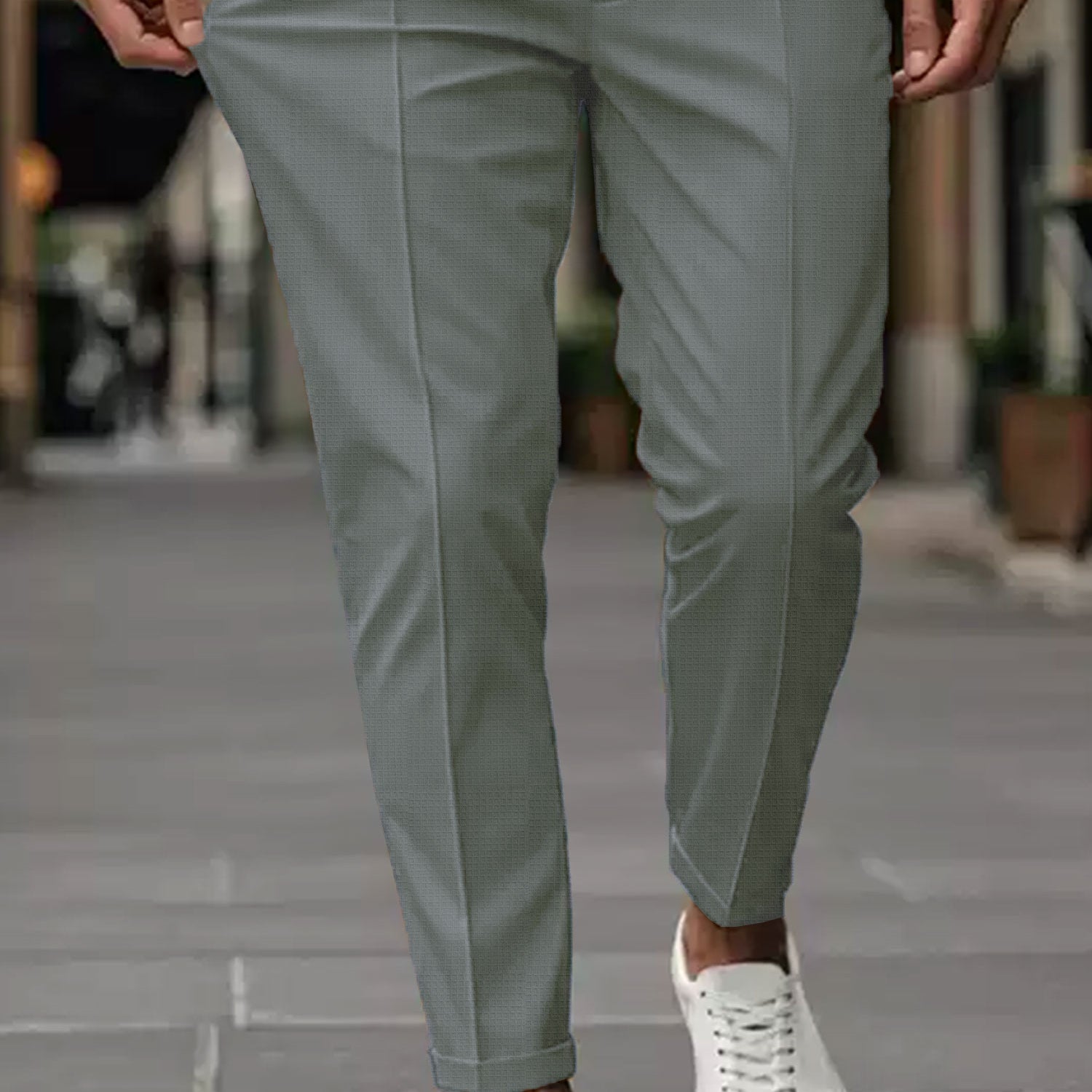 Turbo UltraSharp Waffle Front Line Trouser In Dark Grey