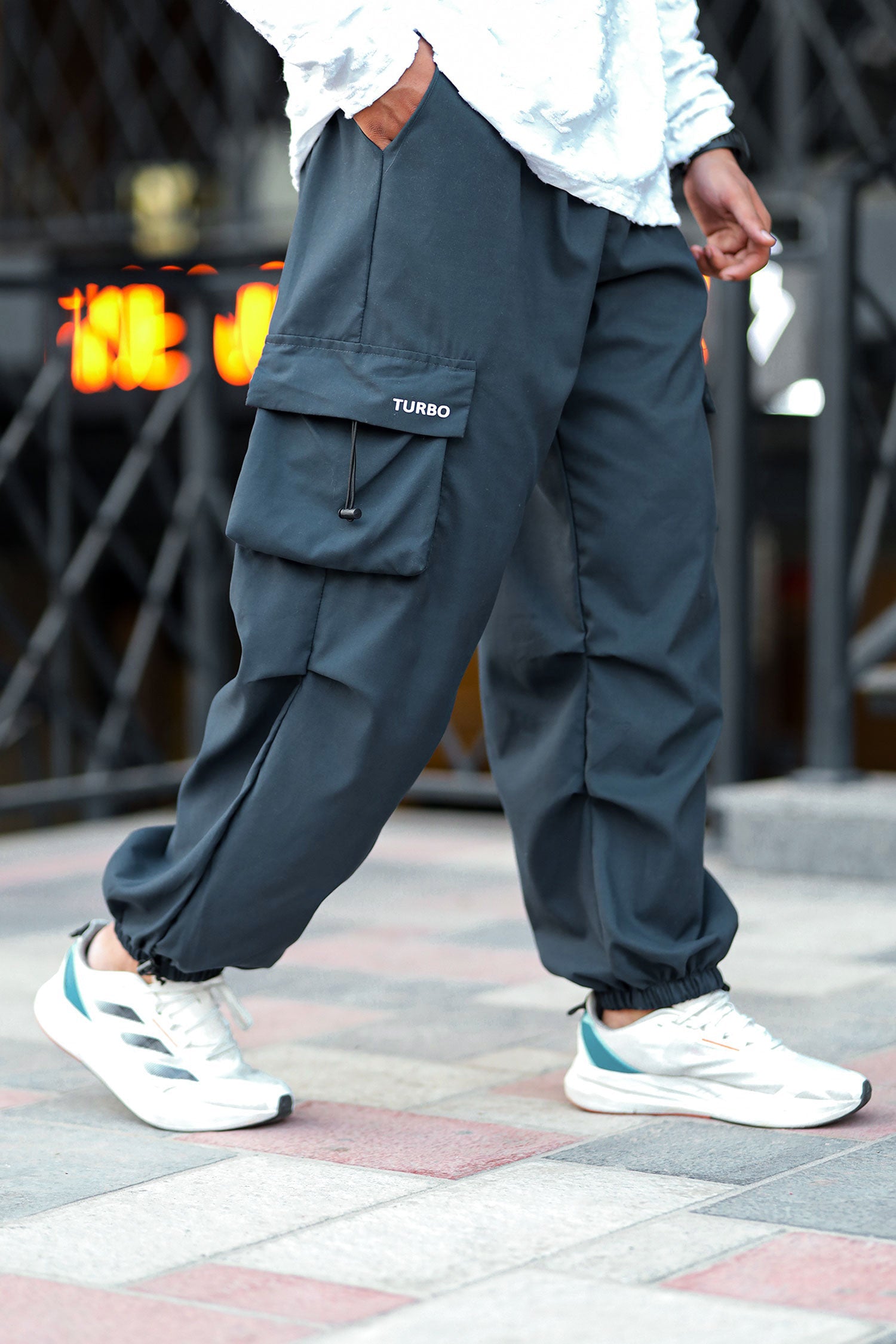 Turbo Pocket Style Imp Baggy Trouser In Dark Grey – Turbo Brands 
