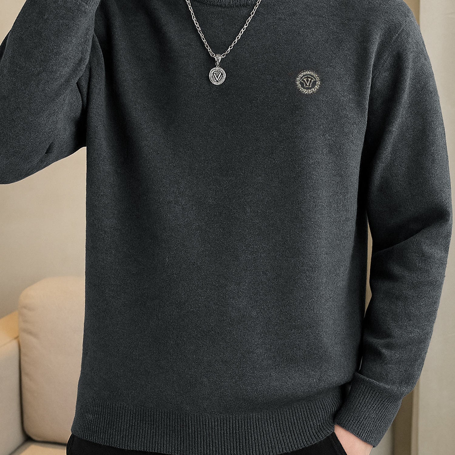 Levelwear Round Neck Imported Men's Sweatshirt