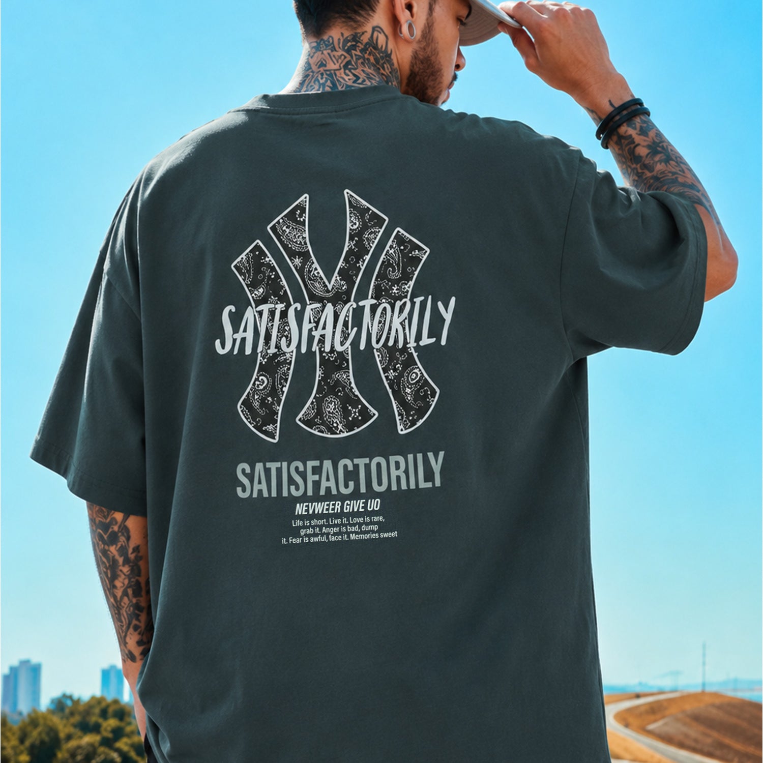 Turbo New Era Satisfactorily Graphic Oversize Men's Tee