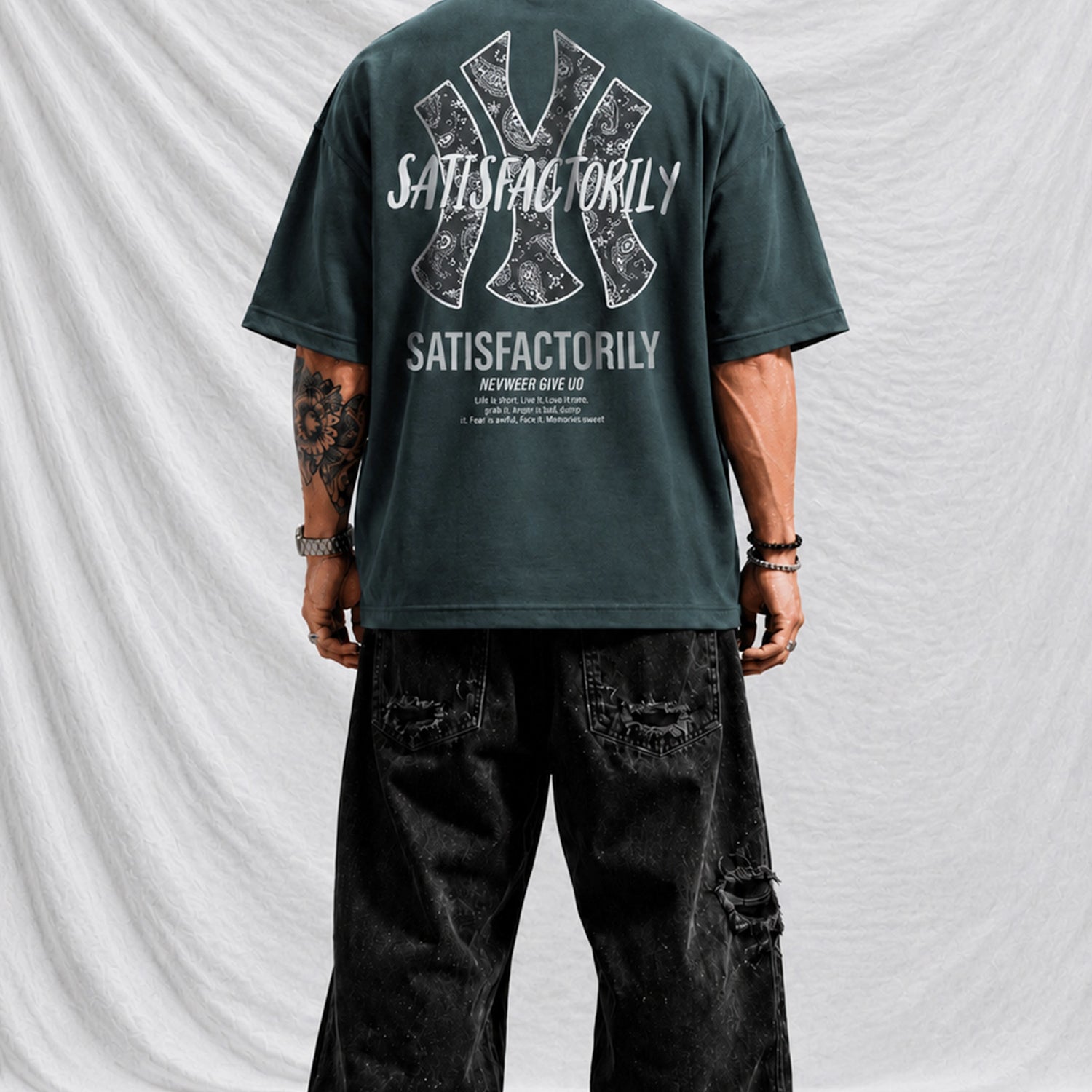 Turbo New Era Satisfactorily Graphic Oversize Men's Tee