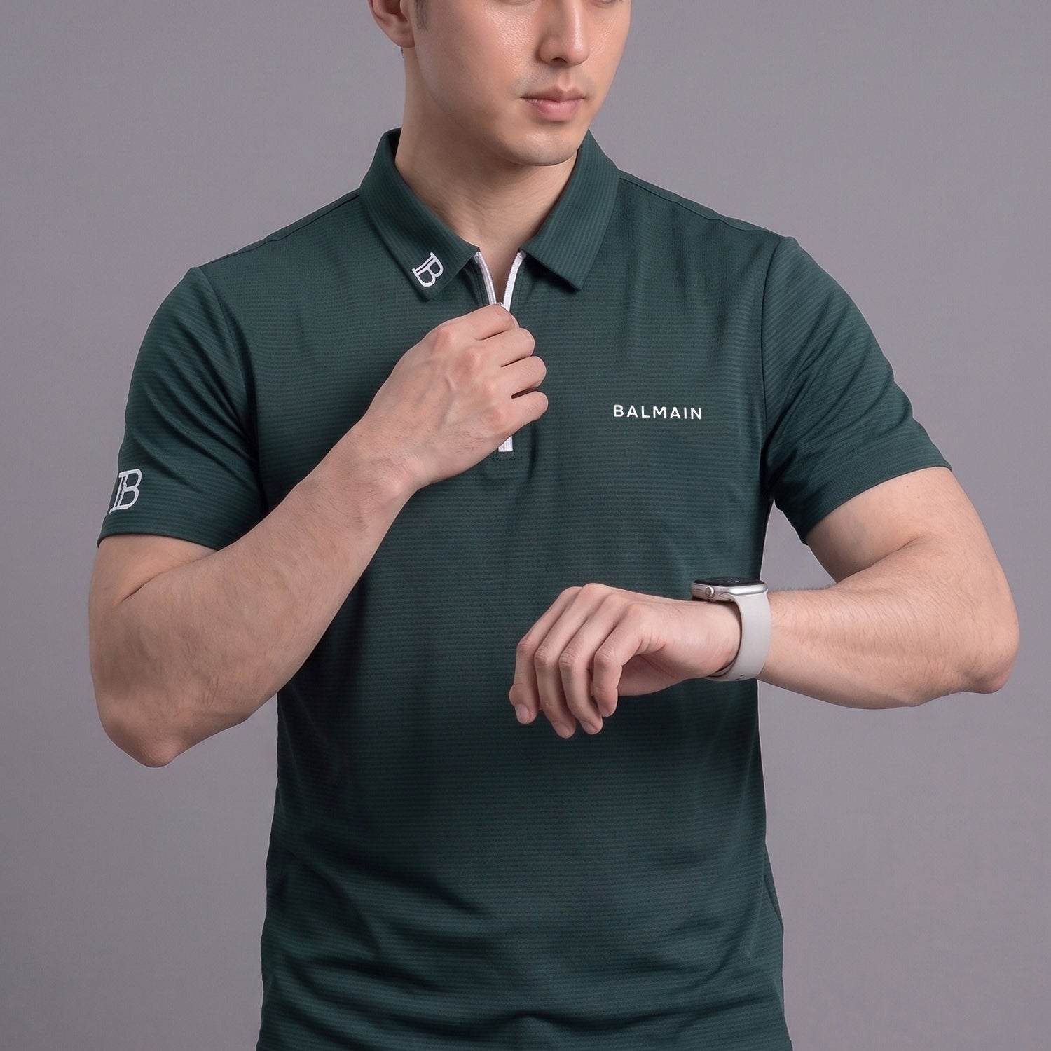 Blman Quarter-Zip Performance Imp Dry-Fit Polo