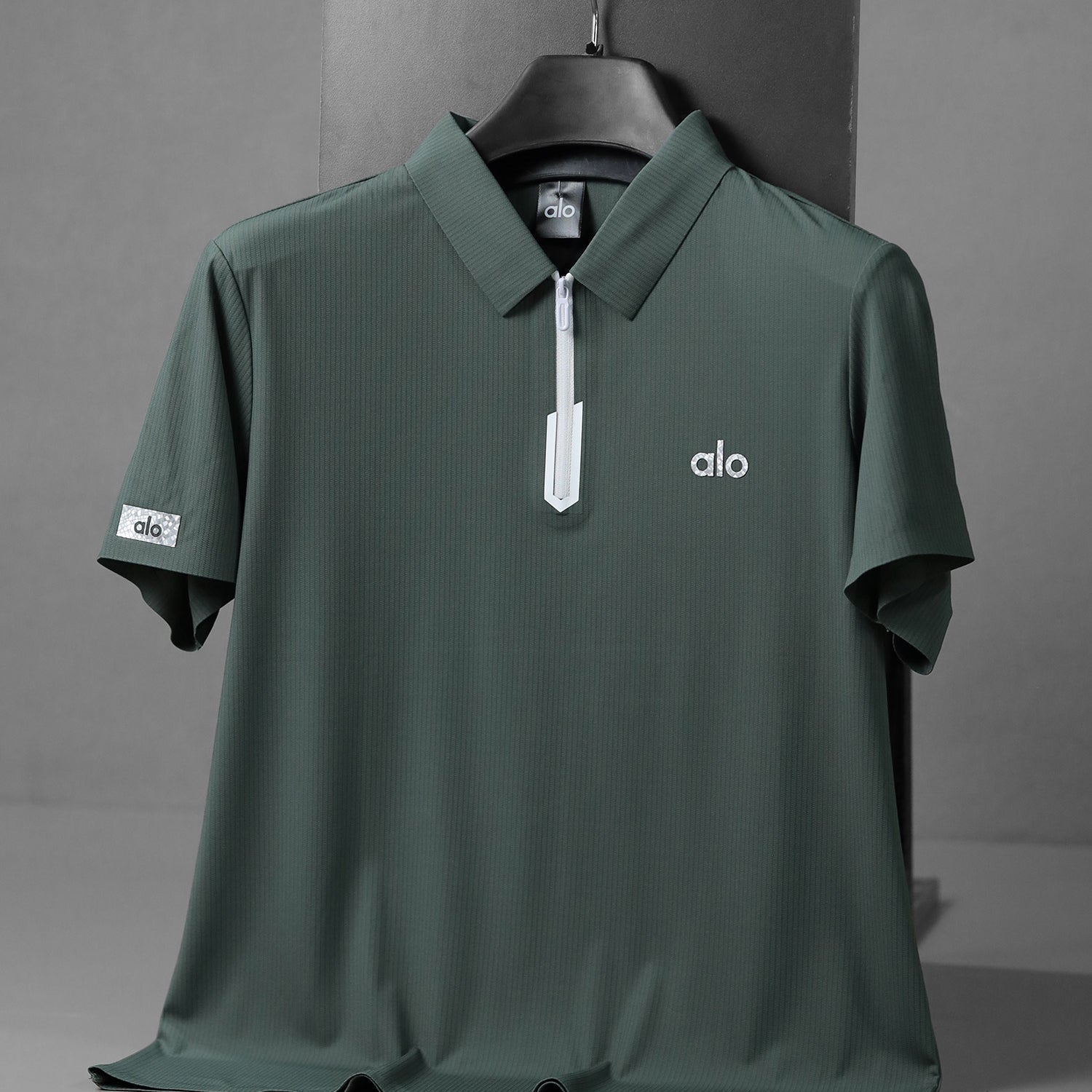 Alo Quarter-Zip Performance Imp Dry-Fit Polo