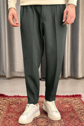 Turbo Pique Textured Double Plate SlimFit Trouser