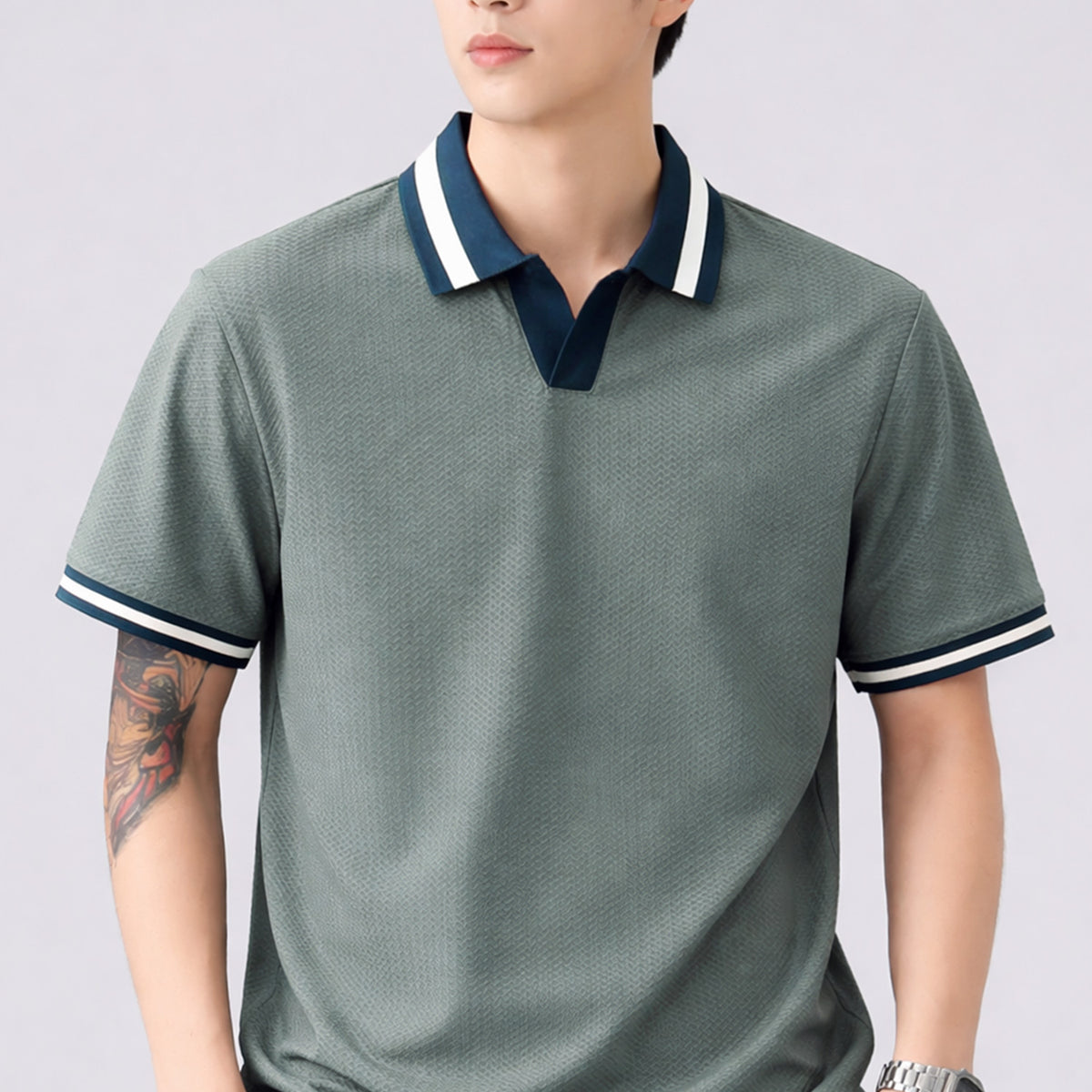 Turbo Cmpus Sutra V-Neck Imp Silk Polo Shirt