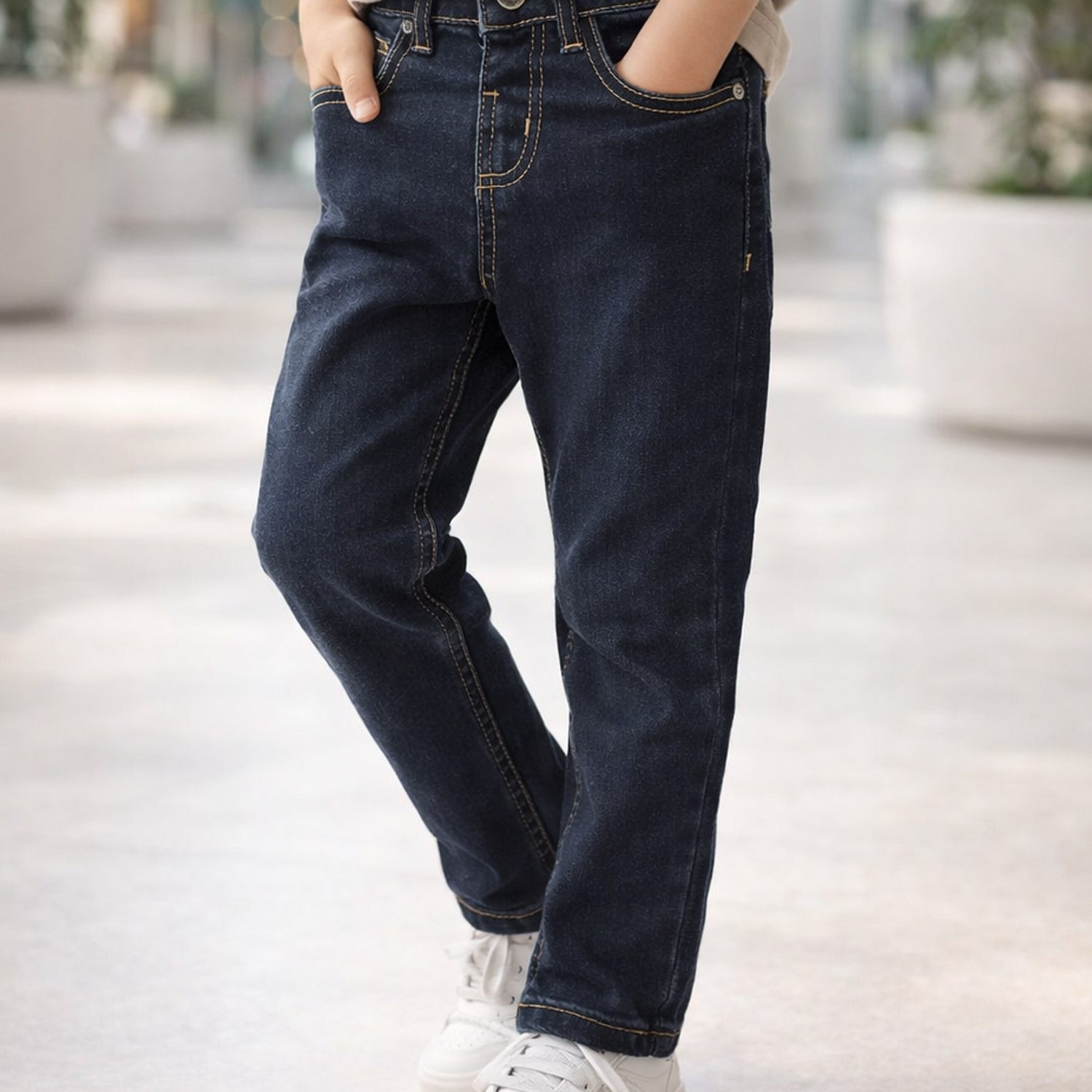 Turbo Roadster Denim Jeans For Boys In Dark Blue