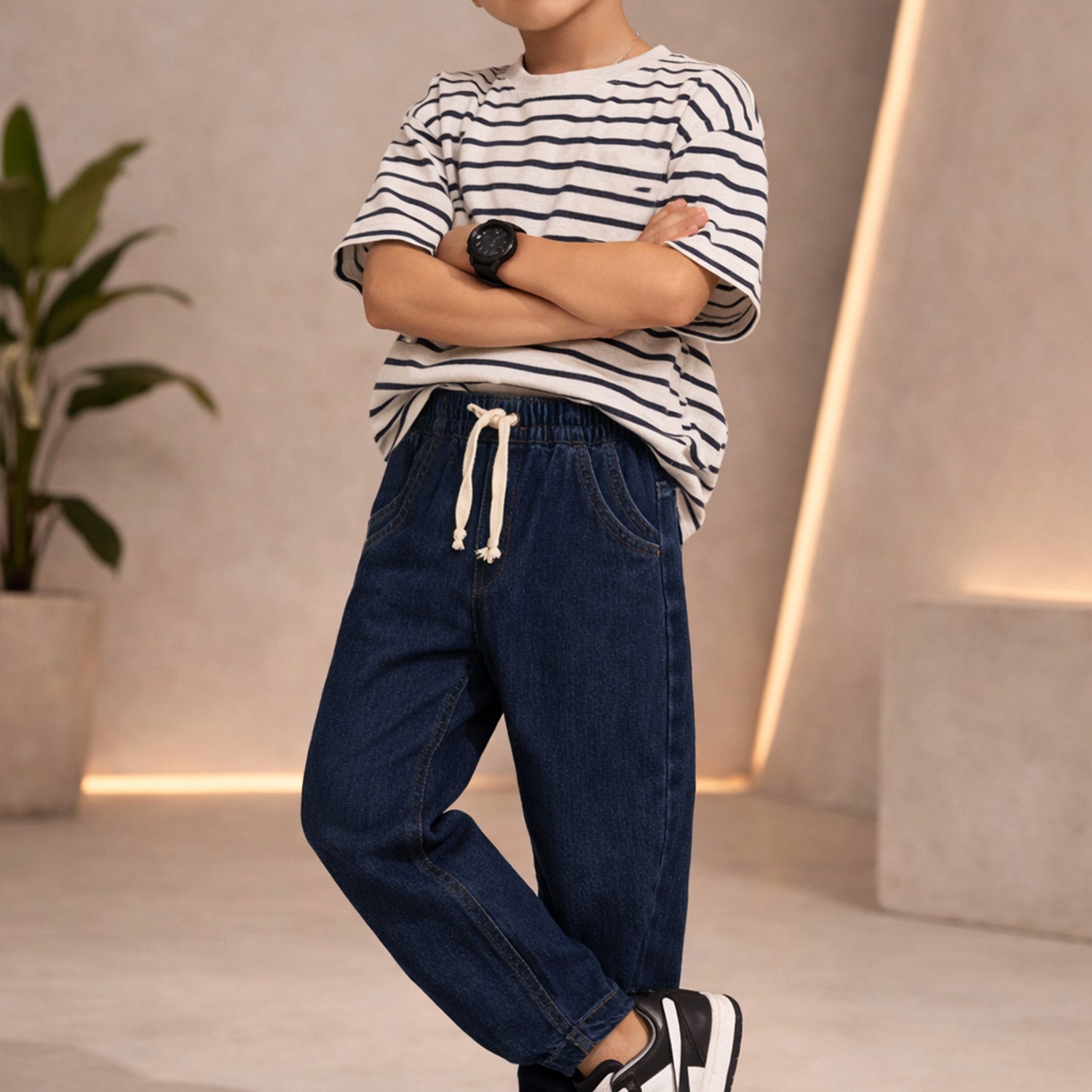 Turbo Denim Stretch Jeans For Boys