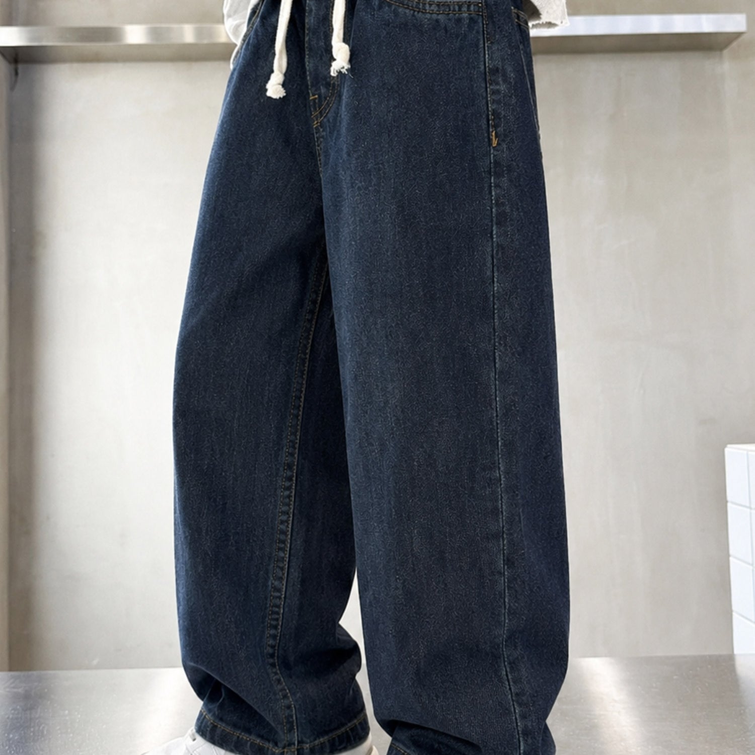 Turbo Durable Toddler Denim Baggy Jeans For Boys