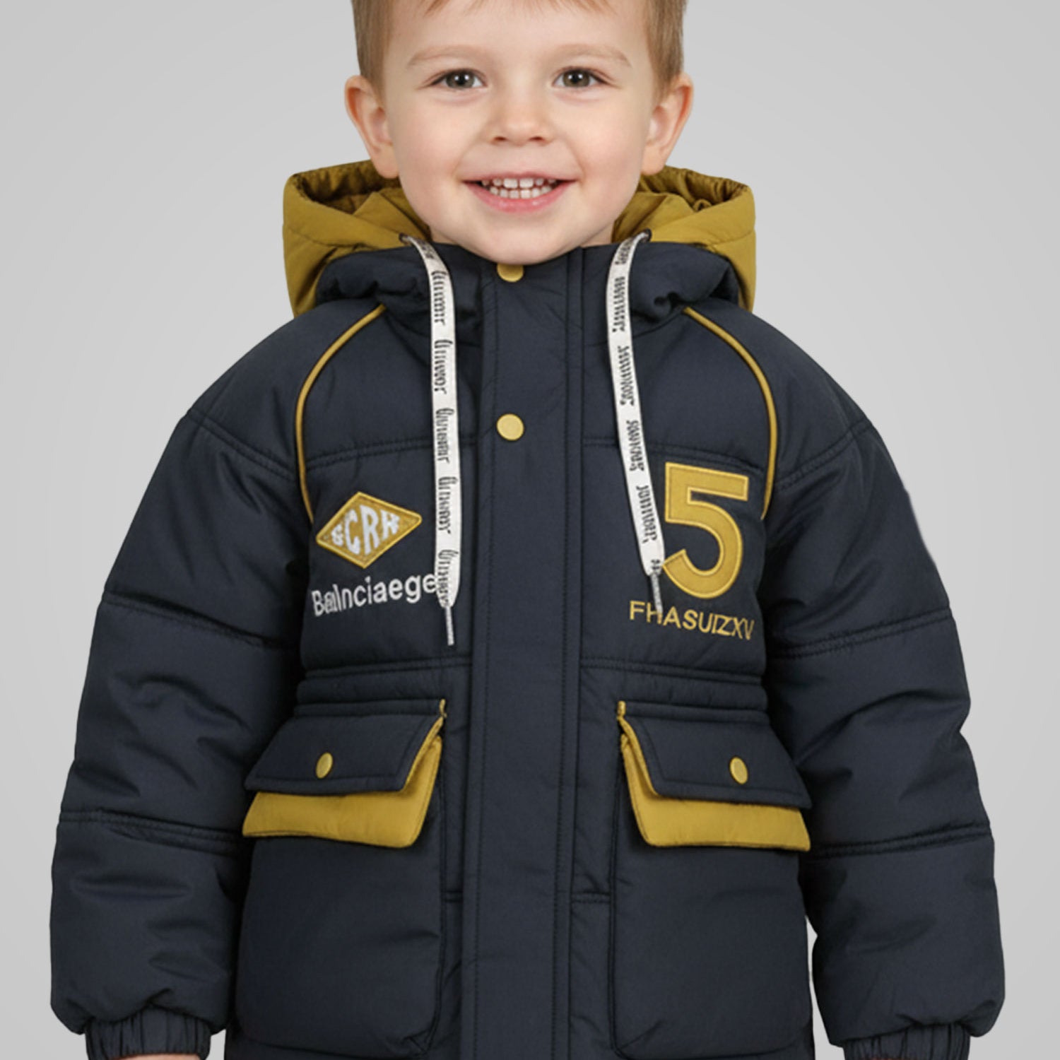 Warm And Stylish Hooded Boys Kids Puffer Jacket