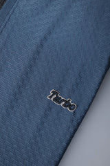 Turbo Abstract Symmetry Zip-Collar Men's Polo Shirt