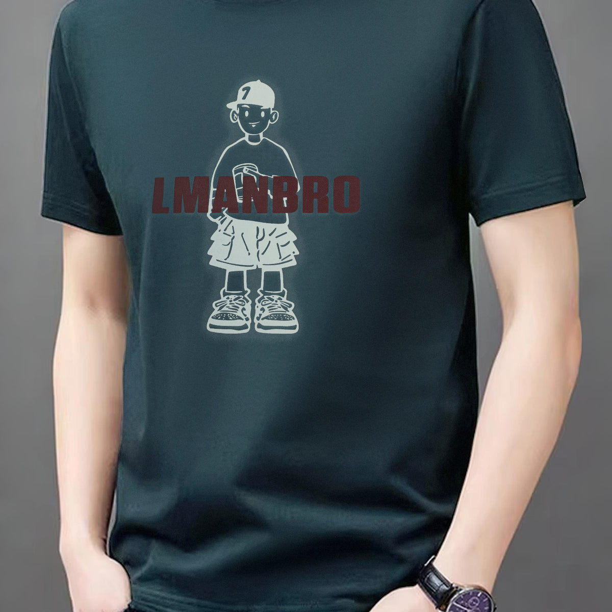 Exclusive Print Round Neck T-shirt