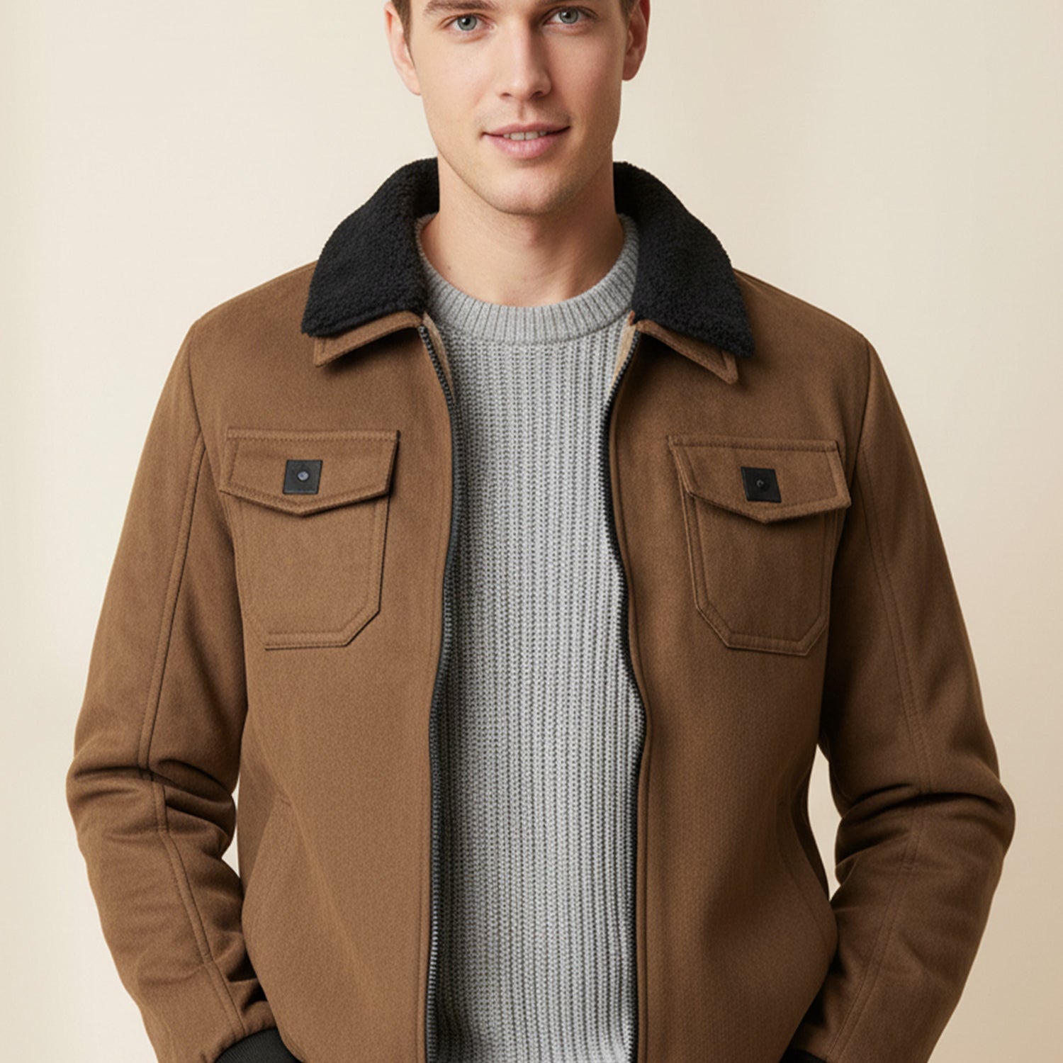 Winter Essential Imported Men's Suede Jacket