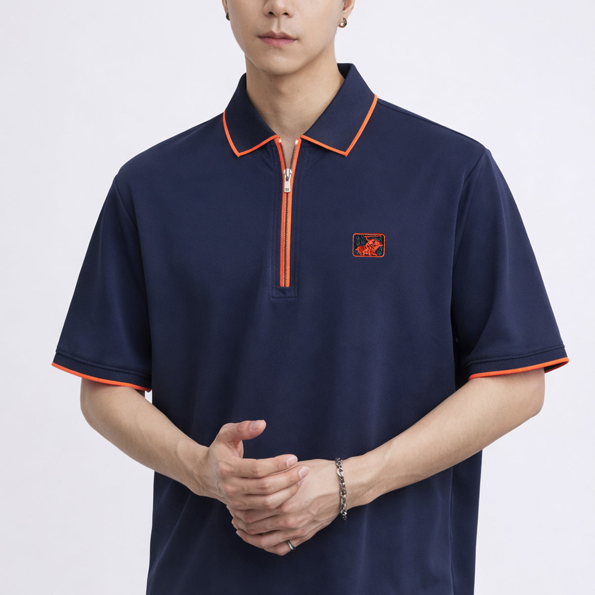 Turbo Quality Club Zipper Men's Polo Shirt
