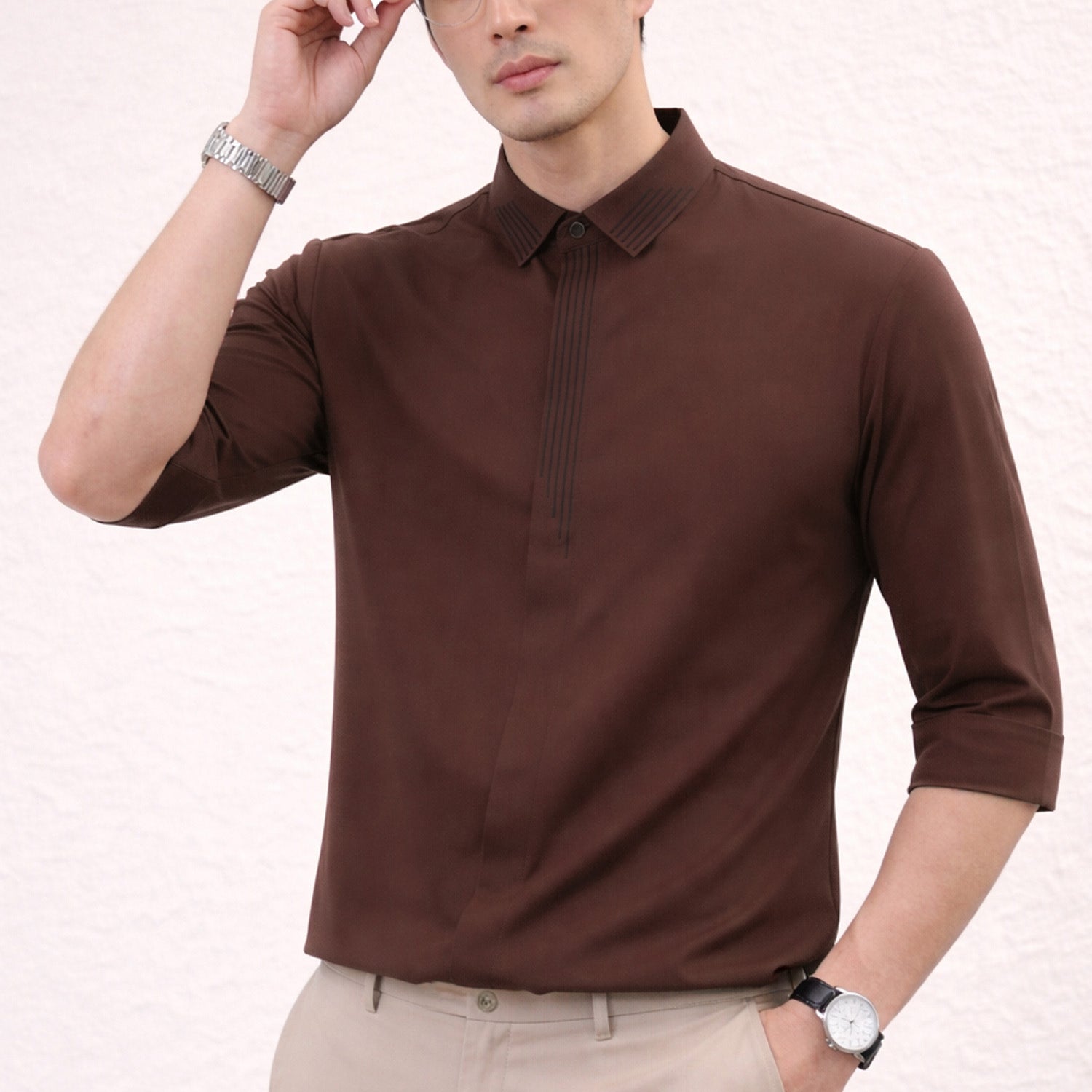 Turbo Distinct Striped Design Casual OverShirt*