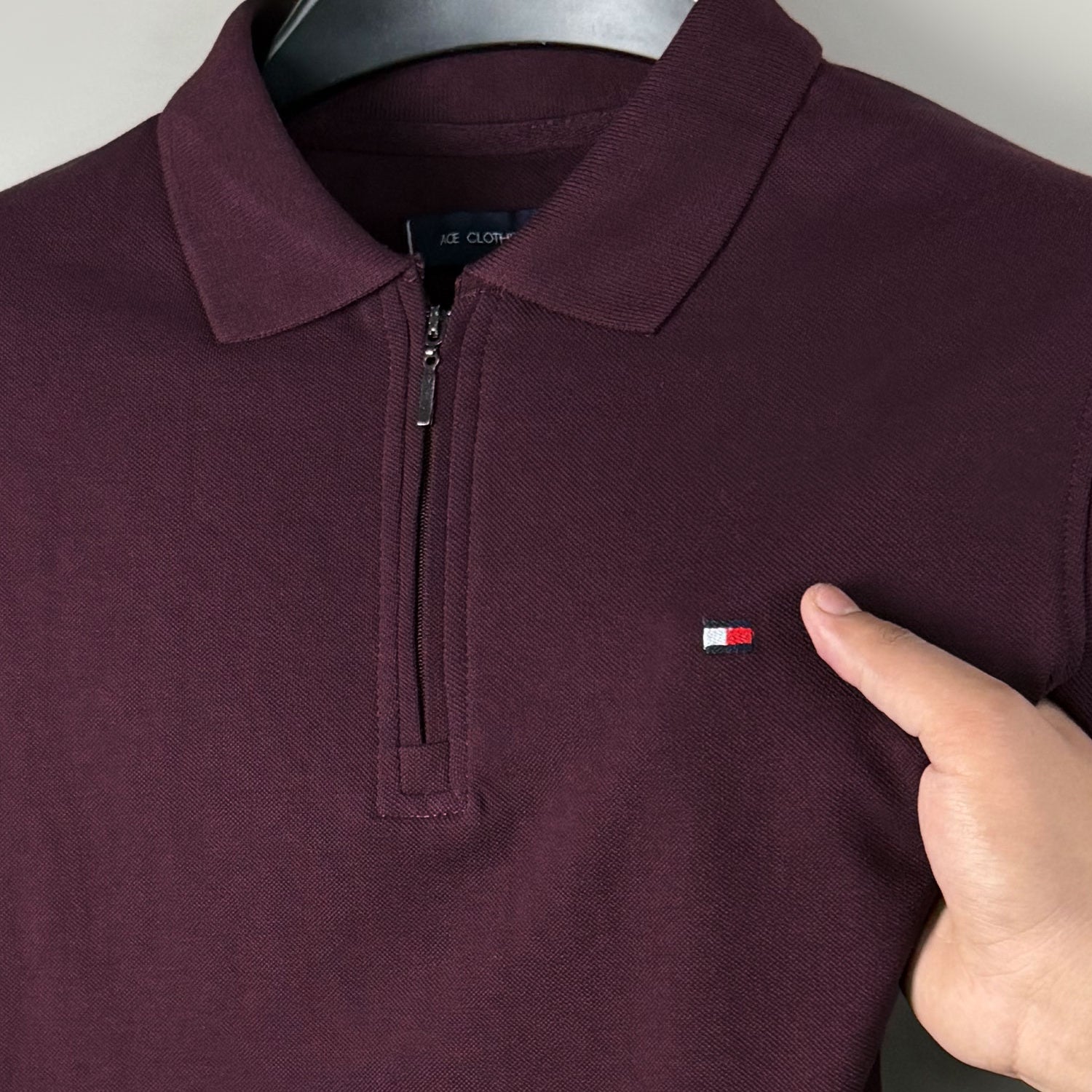 Tmy Essential Zip Style Polo Shirt
