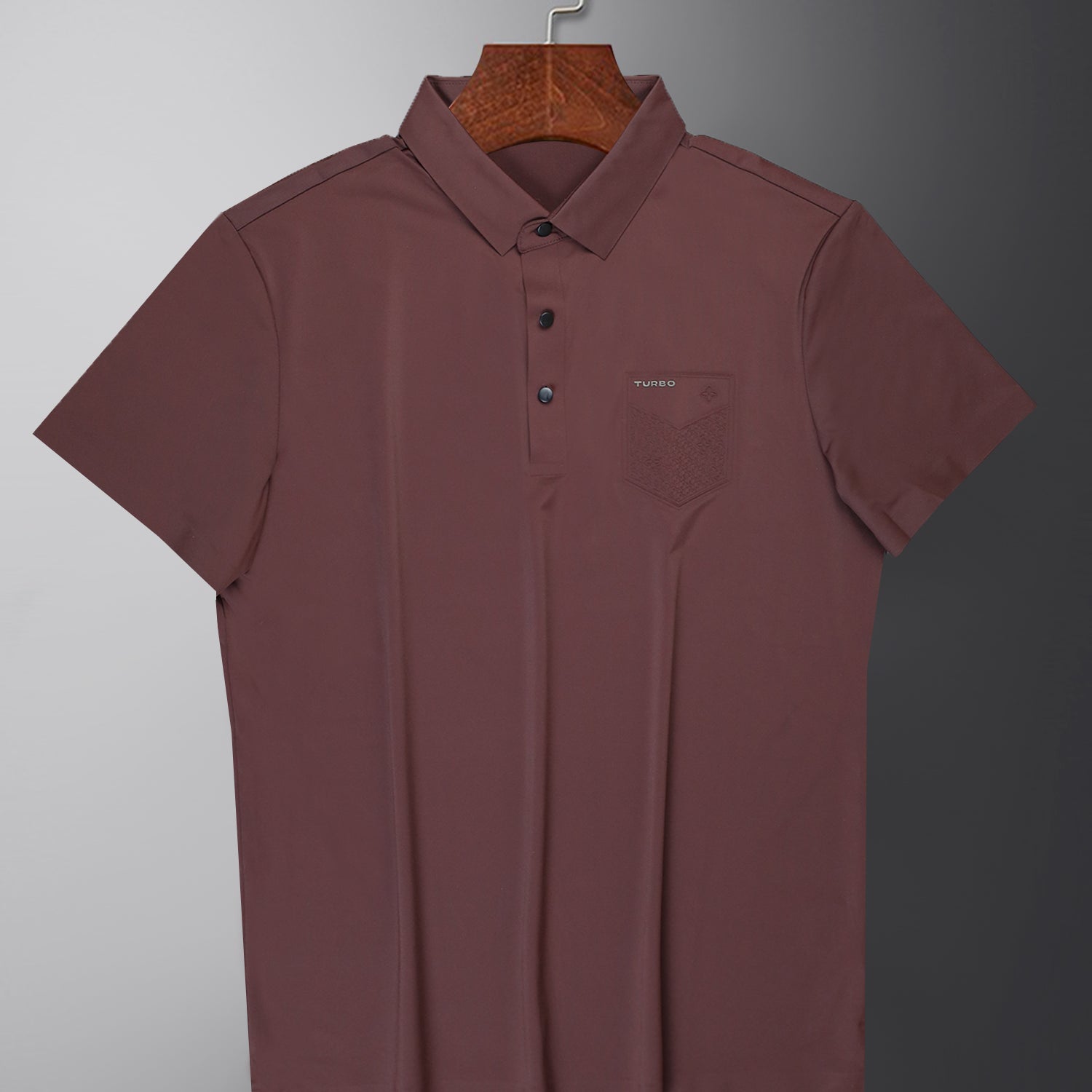 Turbo Embossed Pocket Motif Men's Polo Shirt