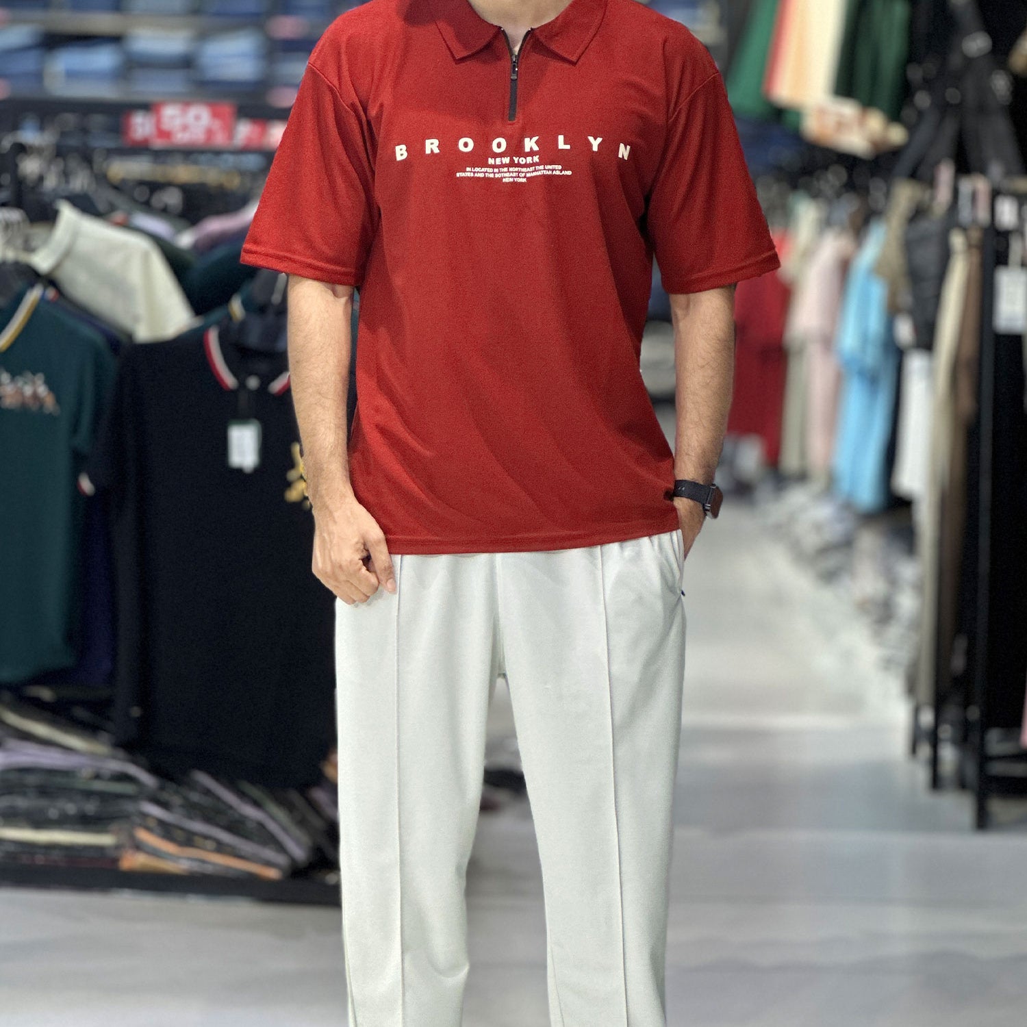 Broklyn Sports Inspired Zipper Style Tracksuit