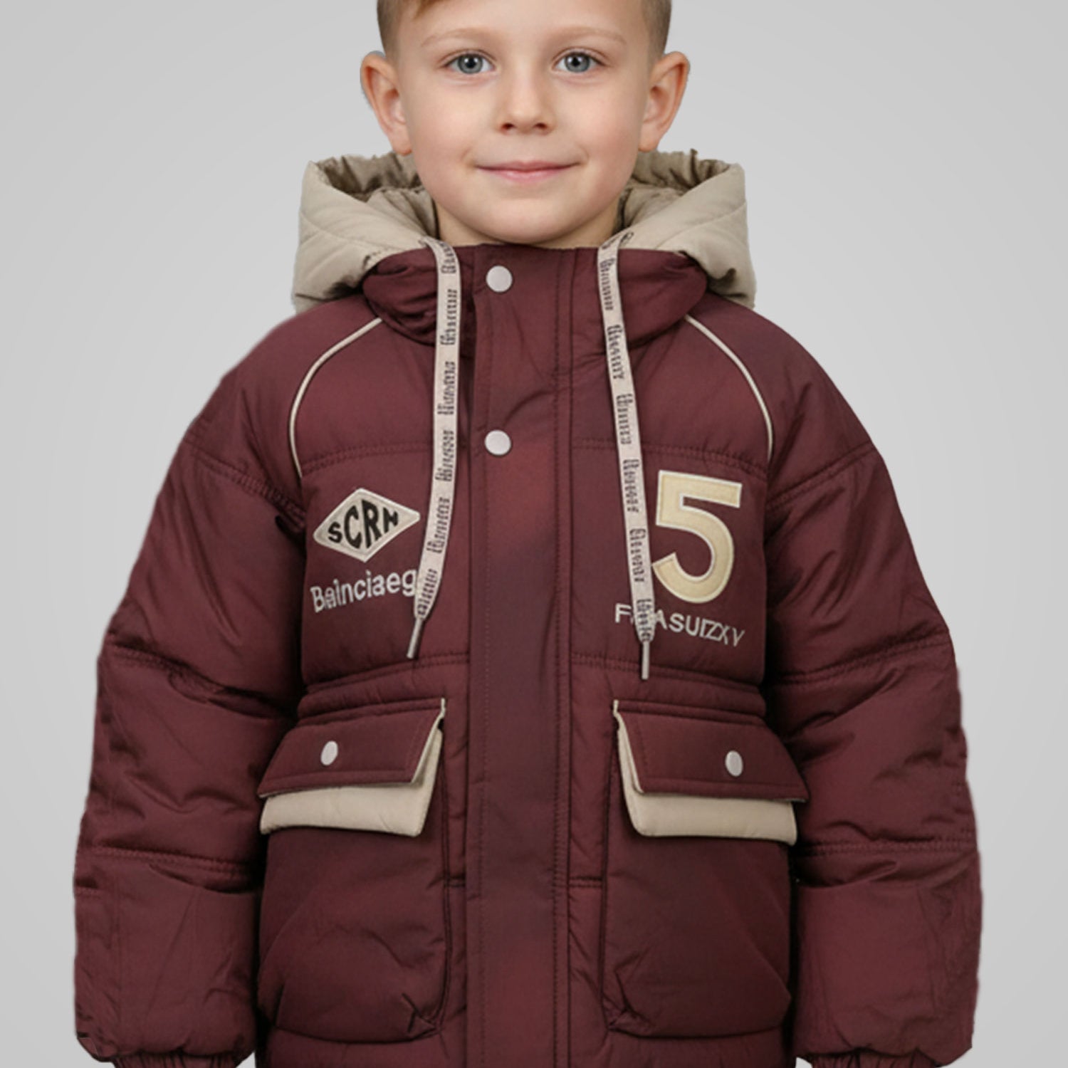 Warm And Stylish Hooded Boys Kids Puffer Jacket
