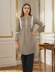 Embroidered Design Floral Motif Turkish Imported Top