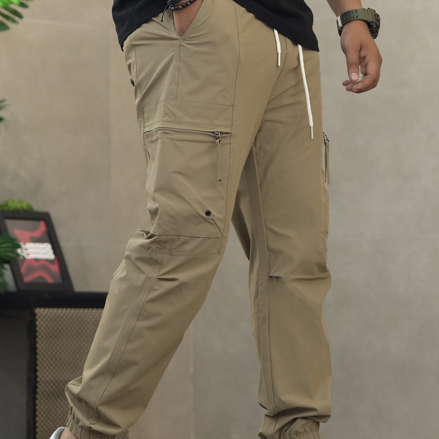 Men's Summer Lightweight Multi-Pocket Cargo Trouser