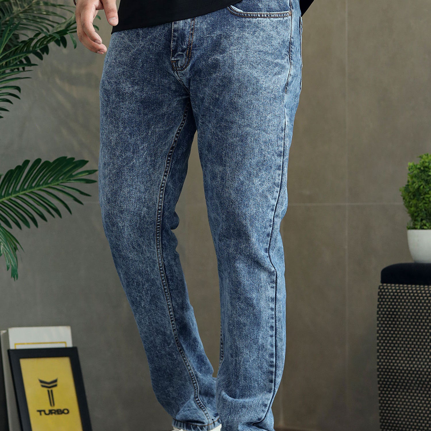 Turbo Casual Core Straight Denim Jeans