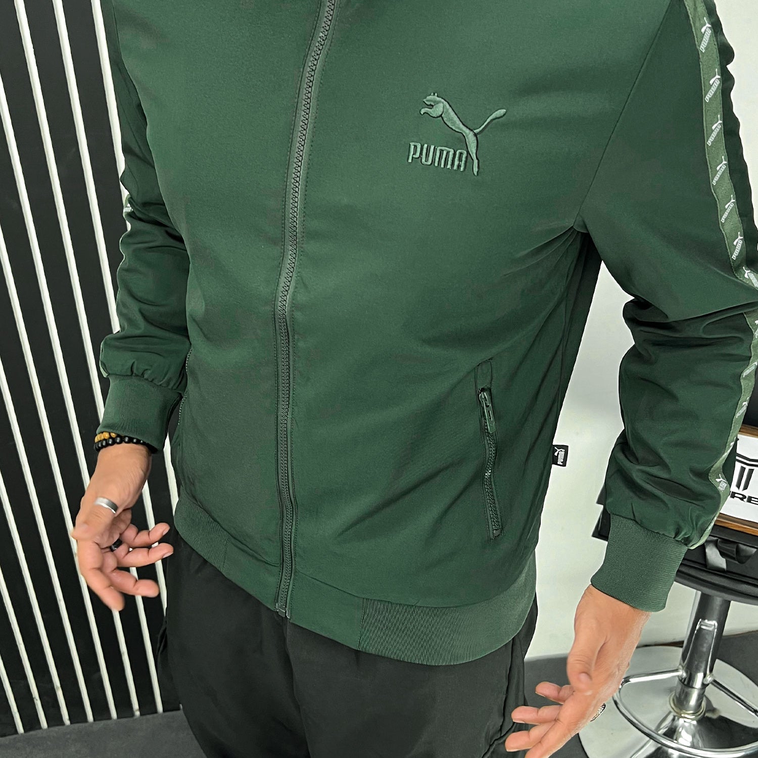 Pma Siganture Strip Men's Imported Light Weight Jacket