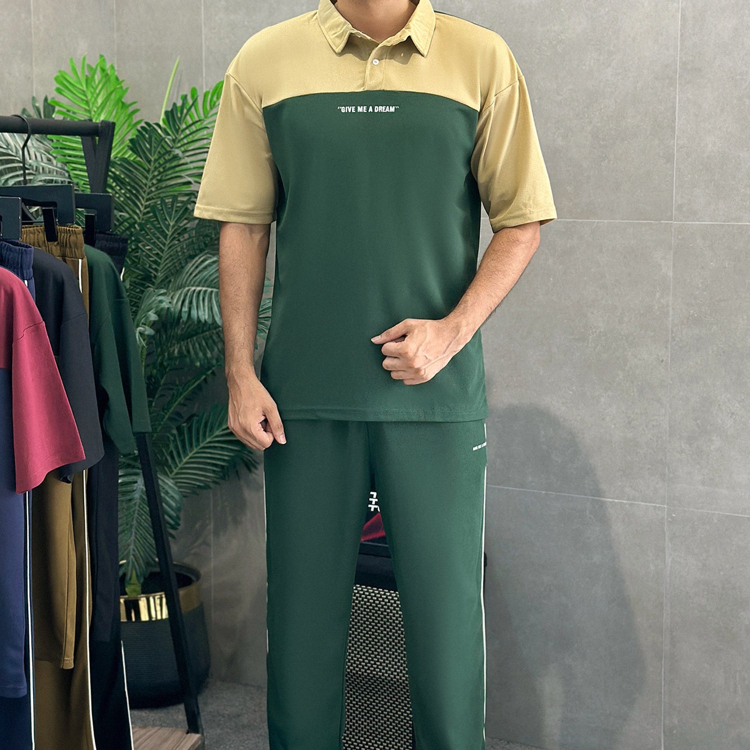Turbo Colorblock Street Style Men's Co-Ord Set