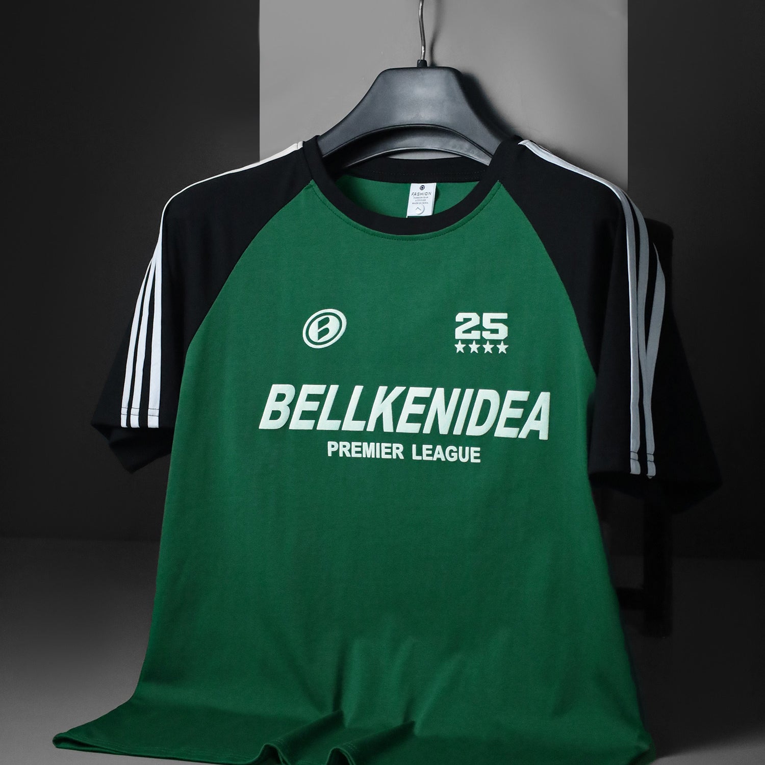 Stripe Style Premier League Round Neck T-shirt