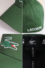 Lcste Crocdile Badge Imp Polyester Cap