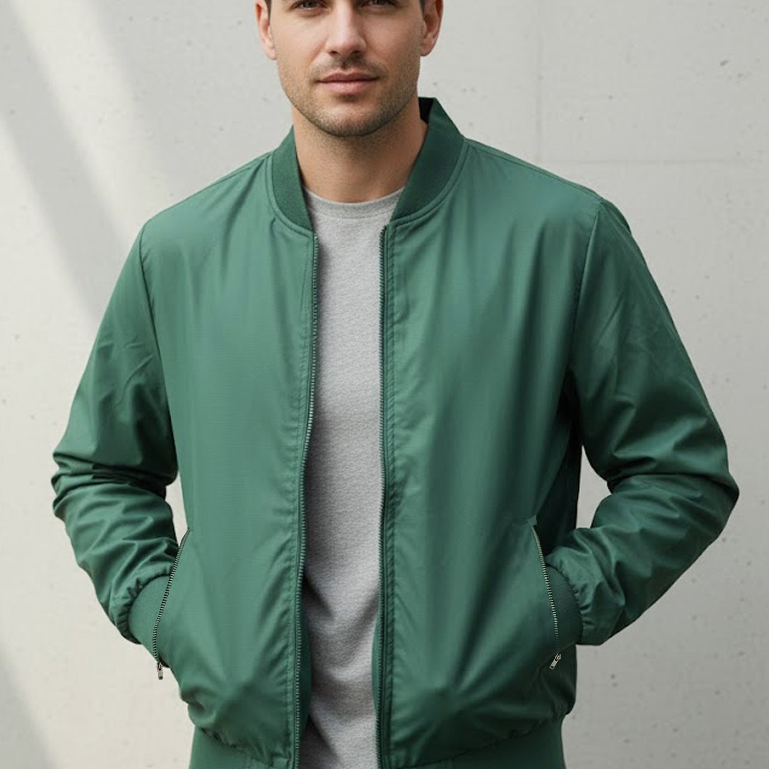 Elegant Plain Ribbed Imported Light Weight Jacket