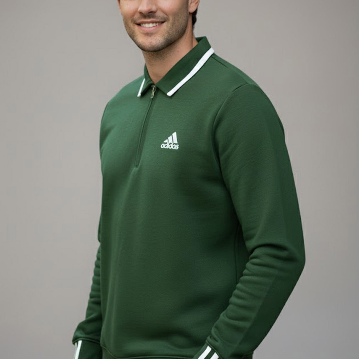 Adds Arm Rib Stripes Imported Men's Sweatshirt