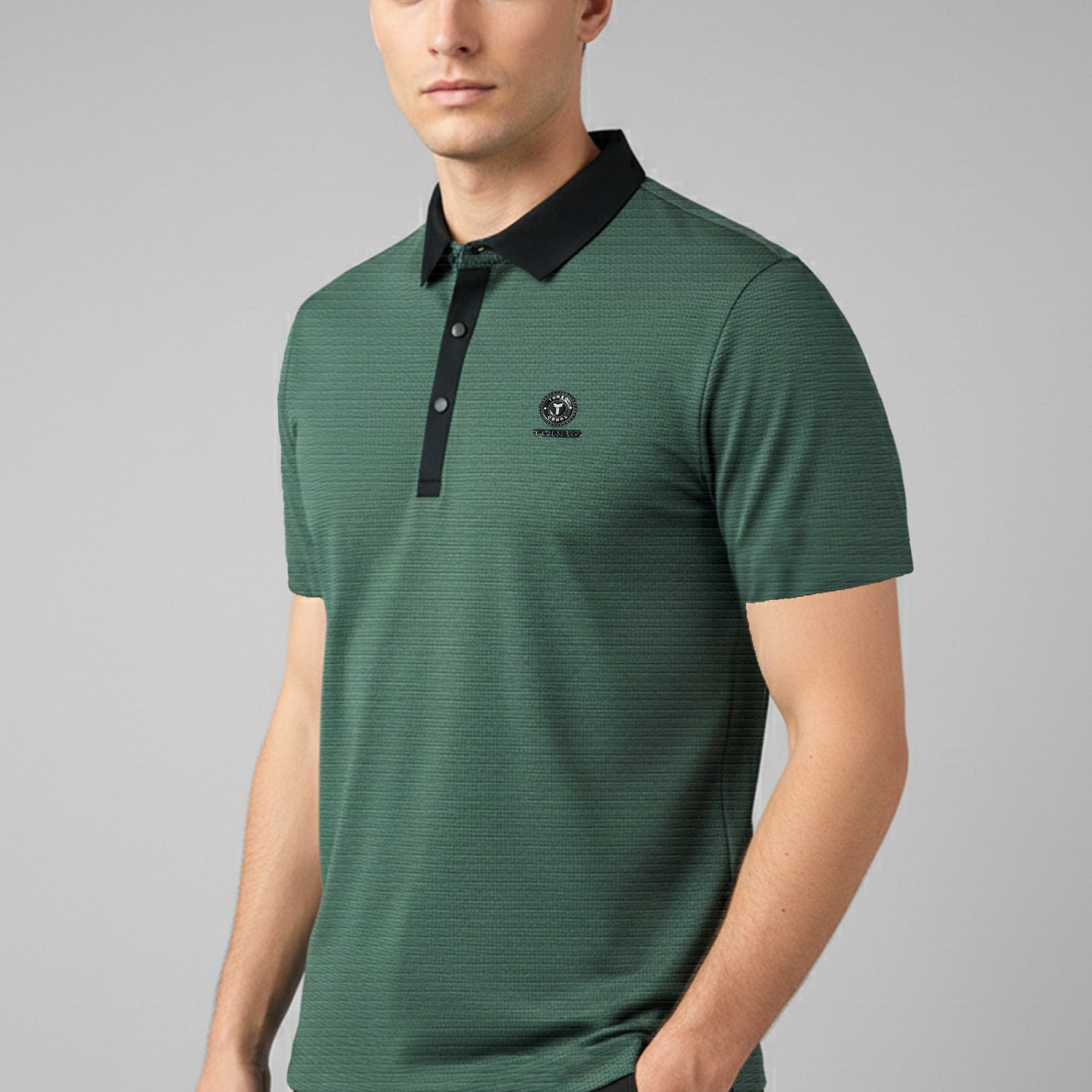 Turbo Vintage Crisp Textured Men's Polo Shirt