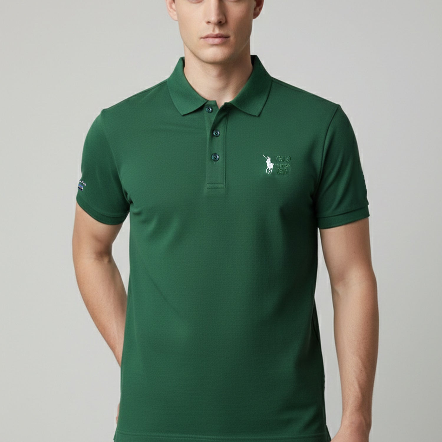 Turbo Polo Collar Tipping Men's Polo Shirt