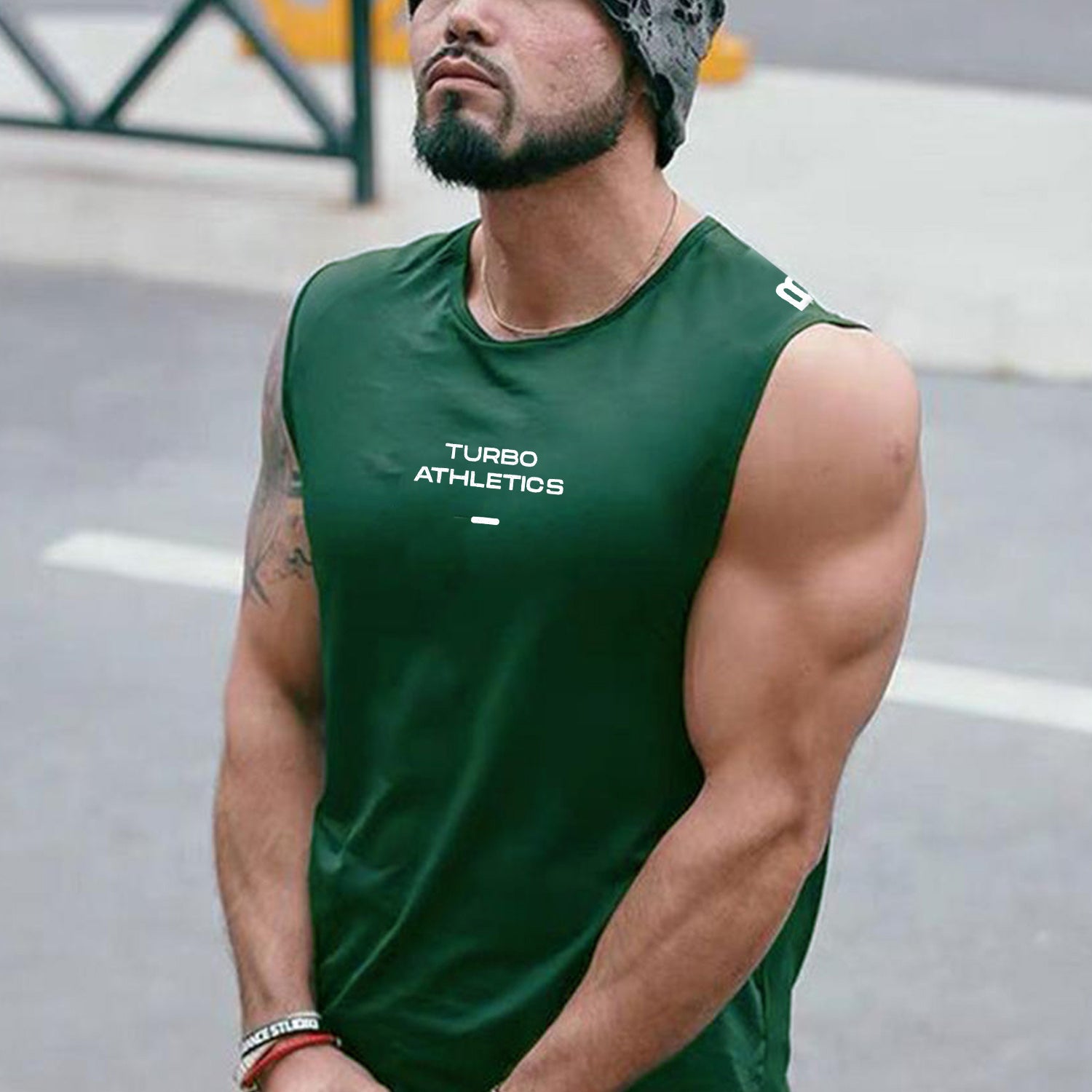 Turbo 'Athletics' Division Men Sando In Green
