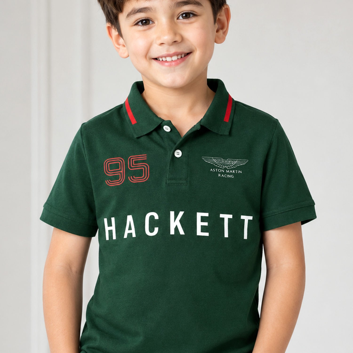 Hcket x Aston Martin Racing Addition Younger Kids Polo Shirt