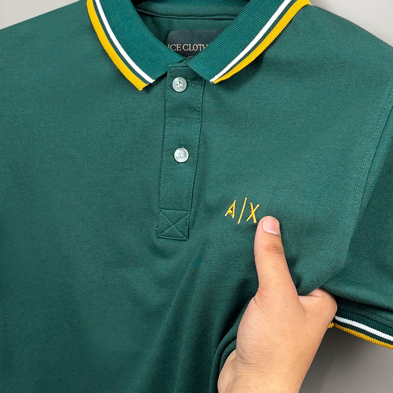Armni Excnge Bold Heritage Men's Polo Shirt
