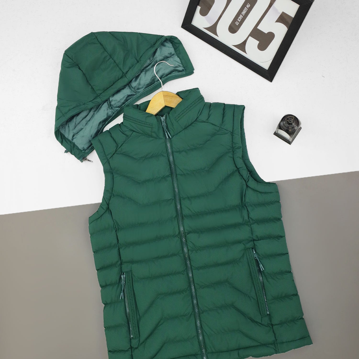 Stand Collar Imported Men's Gilet