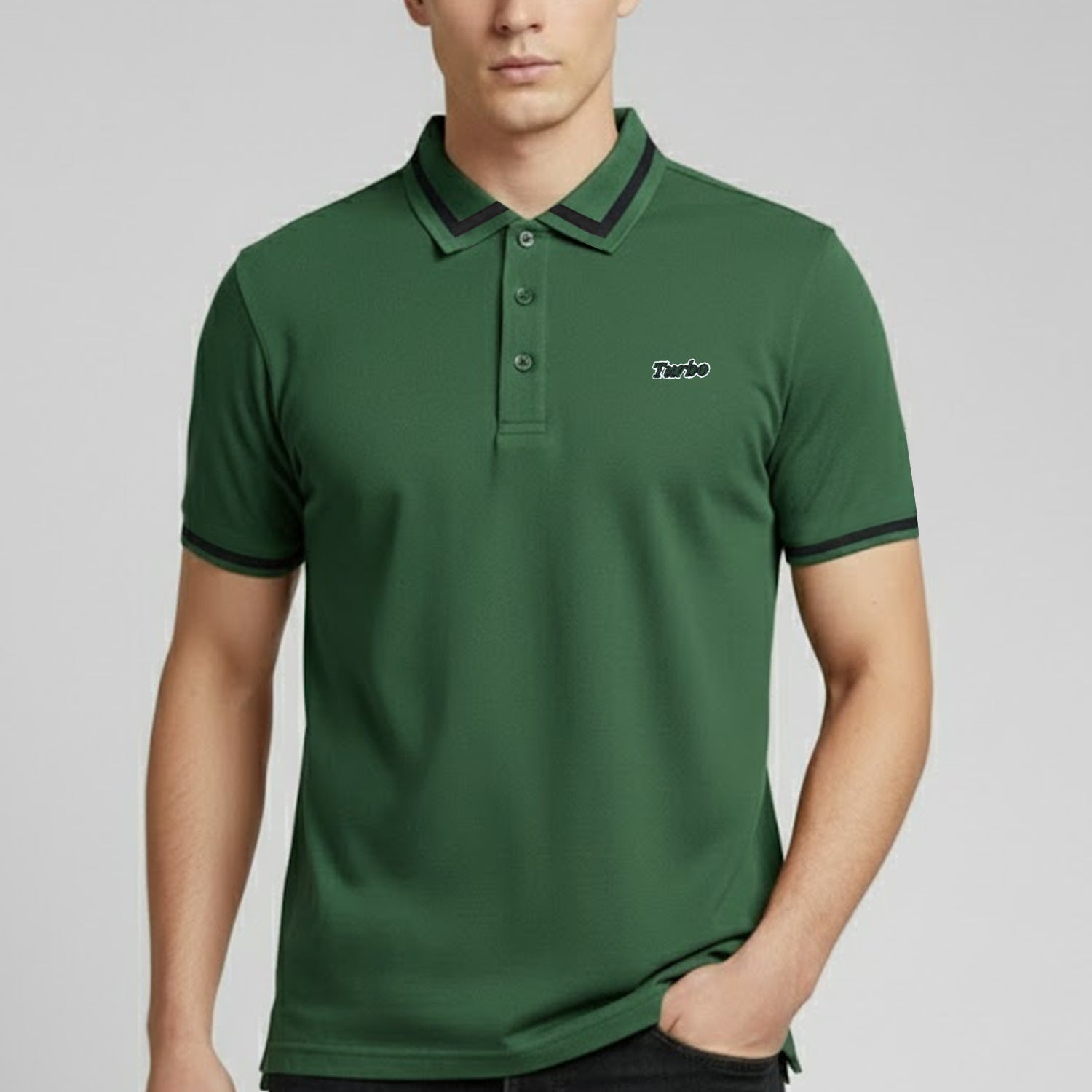 Turbo Polo Pro Grade Tipped Men's Polo Shirt