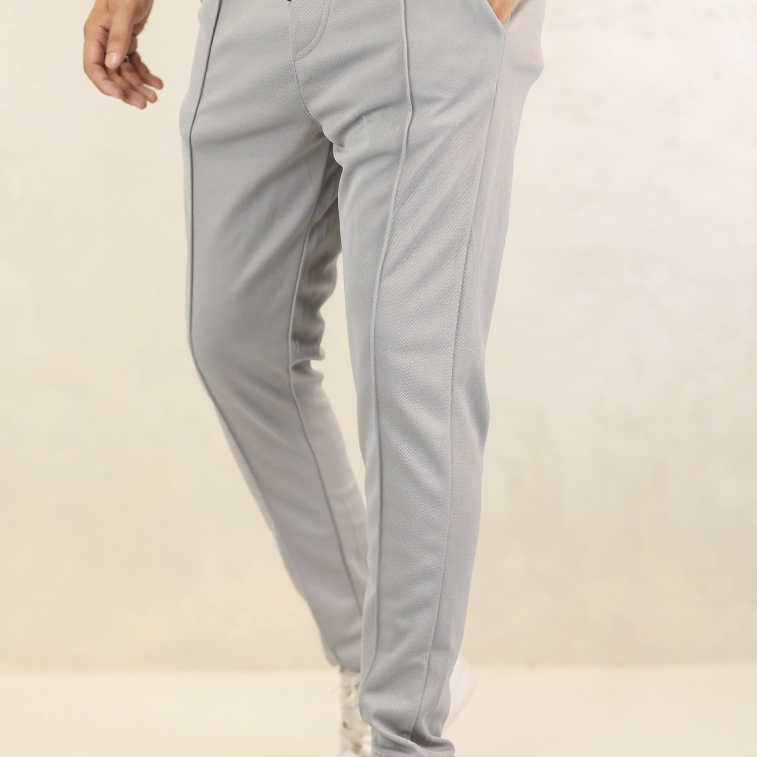 Turbo Fashion Smart Slim Fit Trouser In Grey