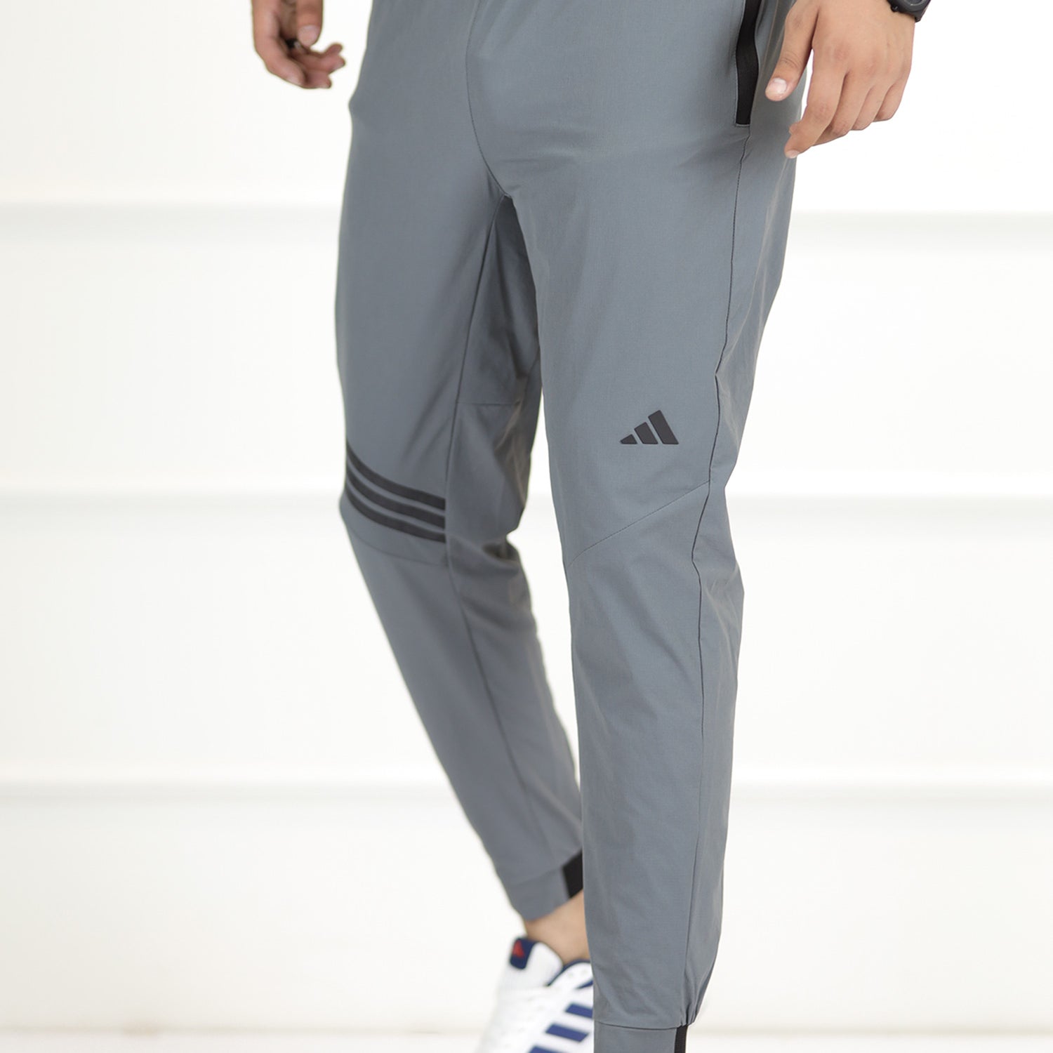 Adds Warm Fleece Micro Premium Sportswear Trouser In Grey