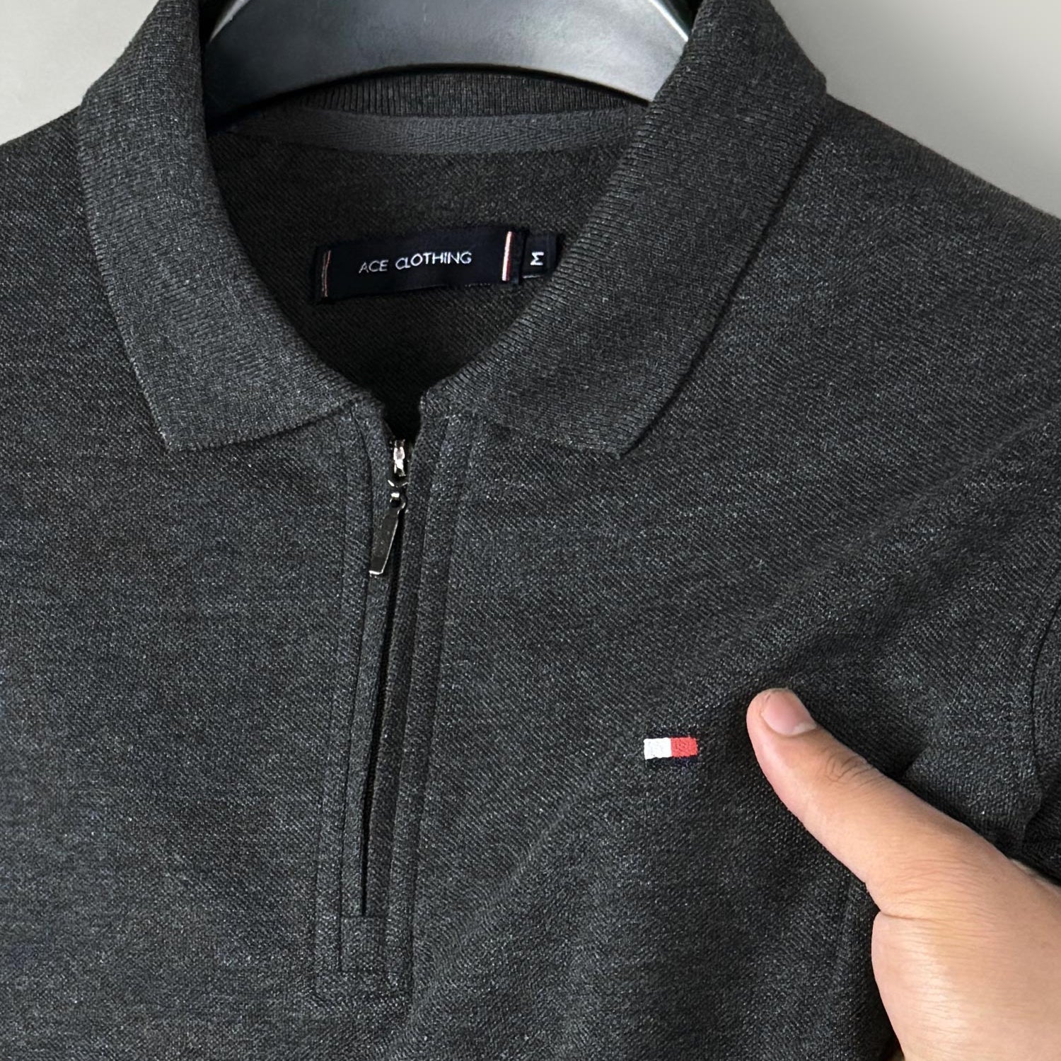 Tmy Essential Zip Style Polo Shirt